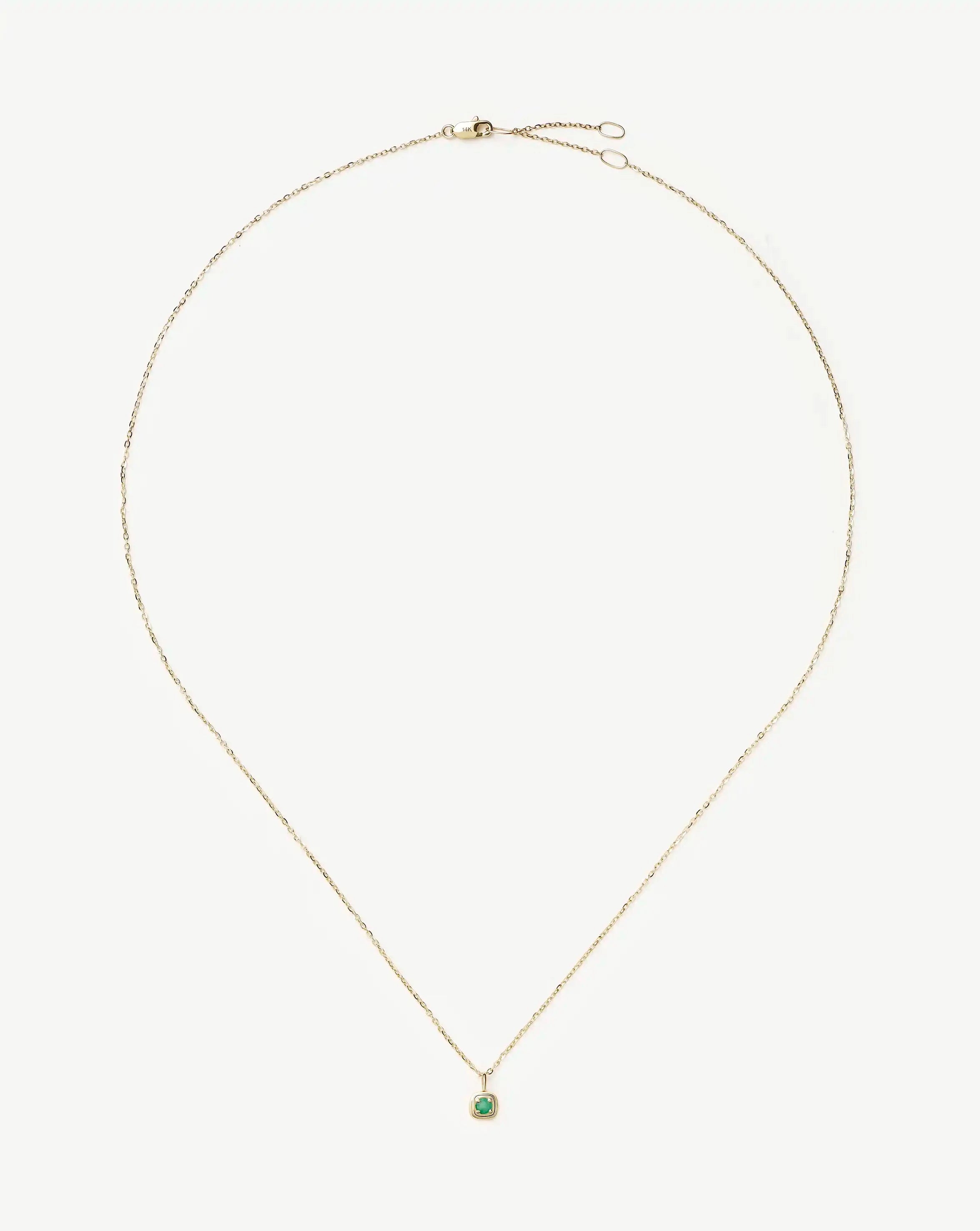 Missoma May Birthstone kaulakoru kulta smaragdi