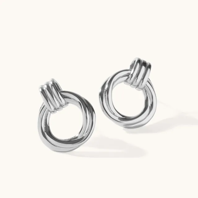 Muru Jewellery Karma nappikorvakorut hopea