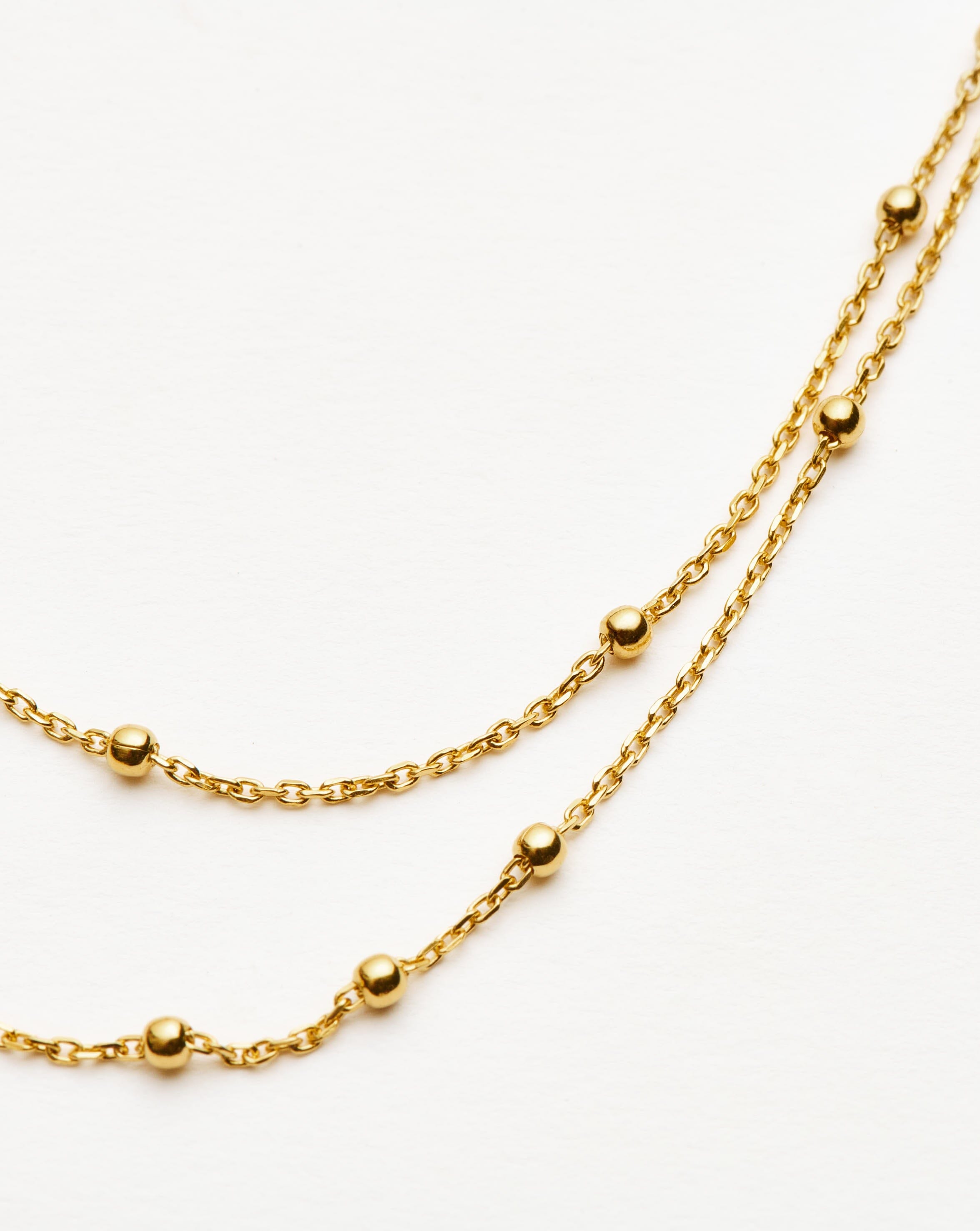 MISSOMA Double Chain kaulakoru kulta 41–45 cm
