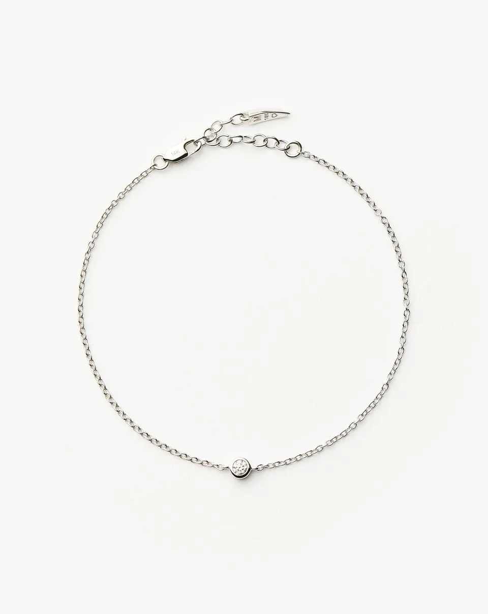 MISSOMA Diamond Solitaire rannekoru valkokulta timantti