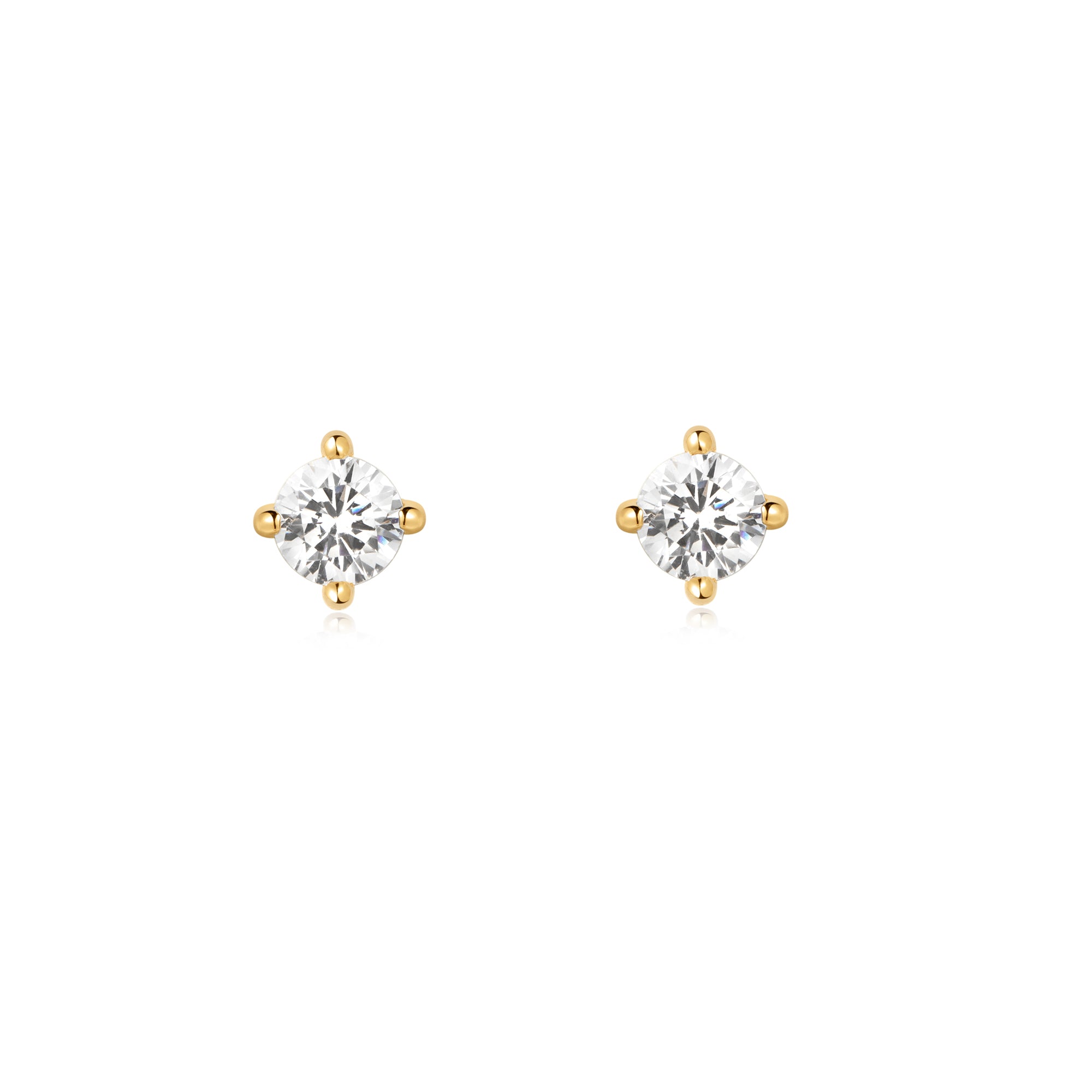 Ania Haie Heart Hunter Solitaire nappikorvakorut kulta 4mm