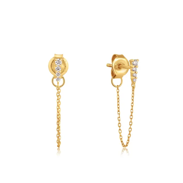 Ania Haie Diamond Drop Chain korvakorut 14k kulta timantti
