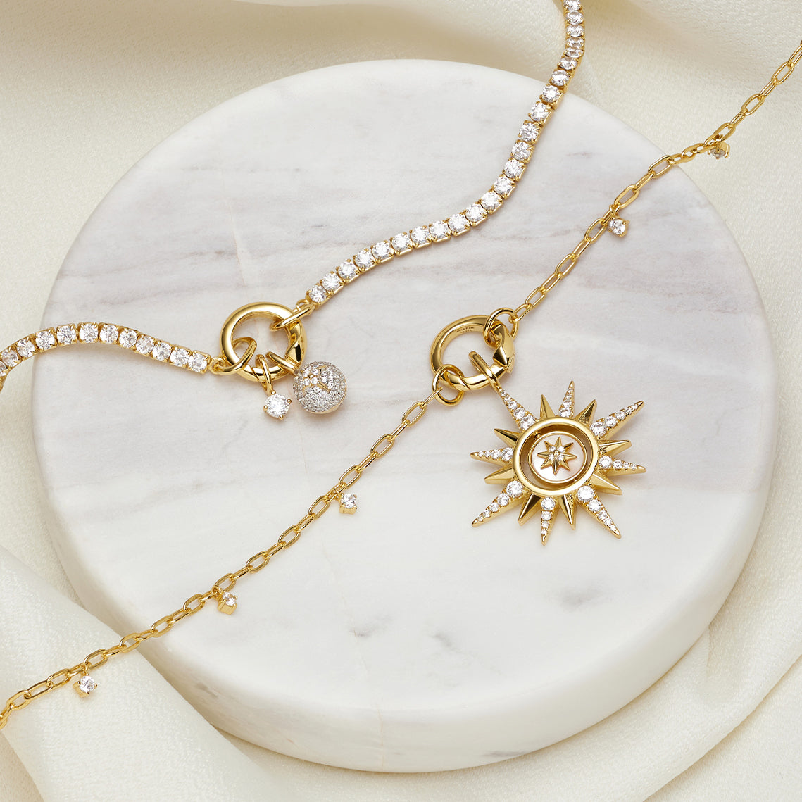 Ania Haie Pop Charms Sparkle charm-riipus kulta 3 mm zirkonia