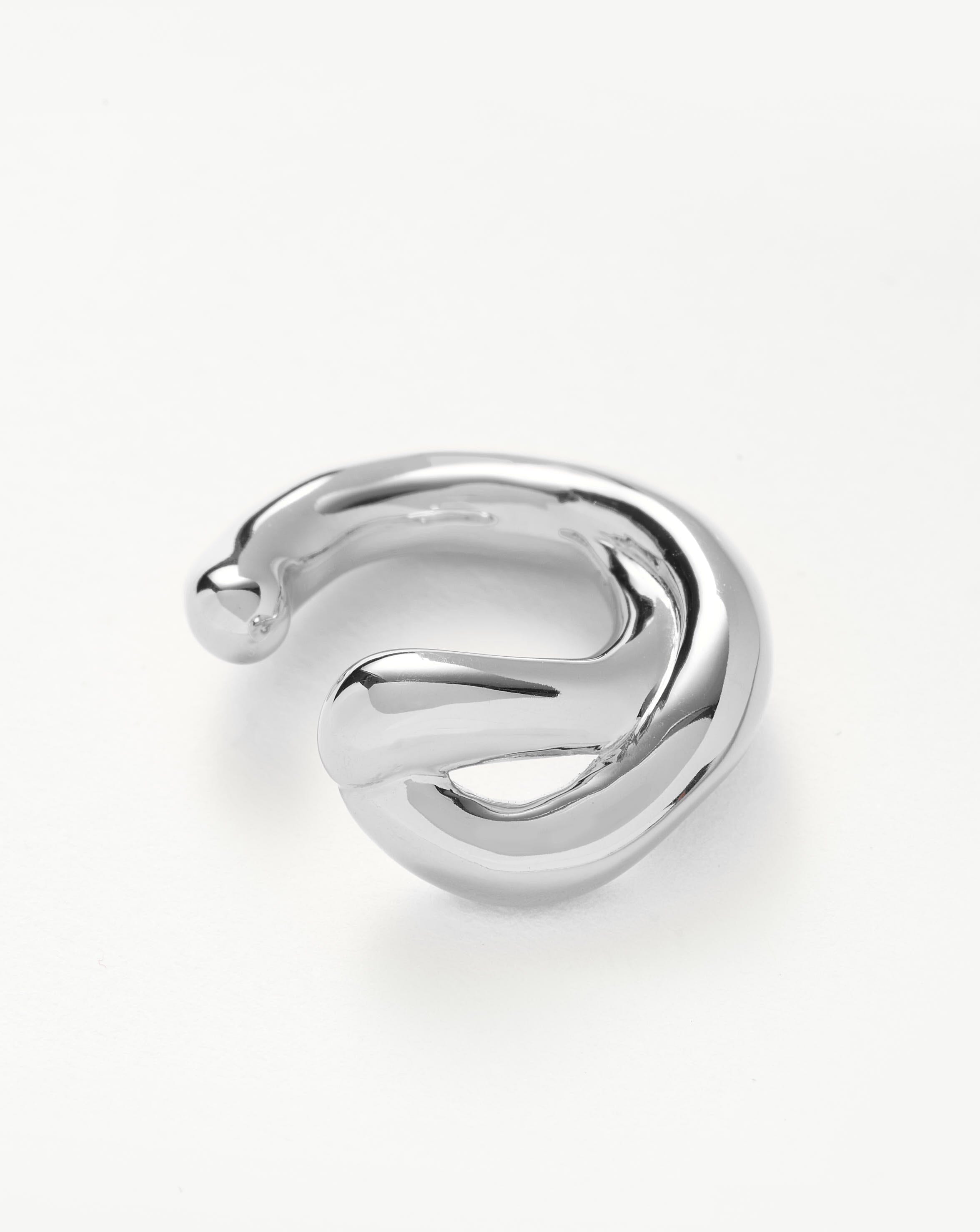 Missoma Molten Ear Cuff korvamansetti hopea