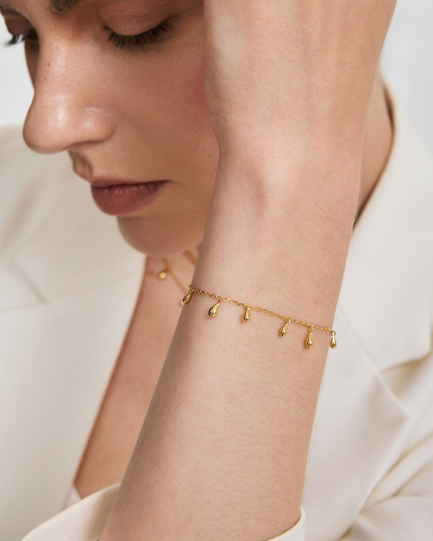 Ania Haie Teardrop Dangle Station rannekoru kulta