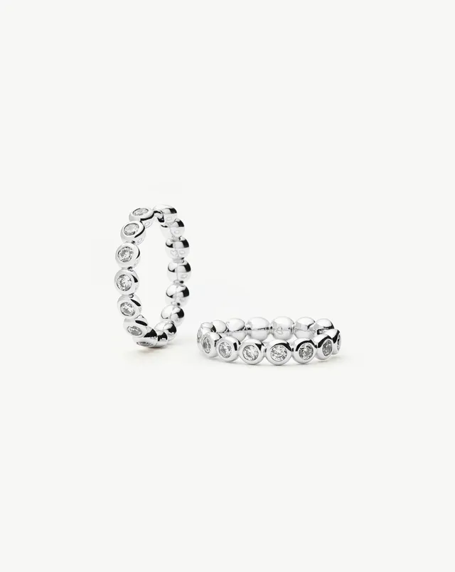 Missoma Tennis Classic hoop-korvakorut hopea zirkonia 22 mm