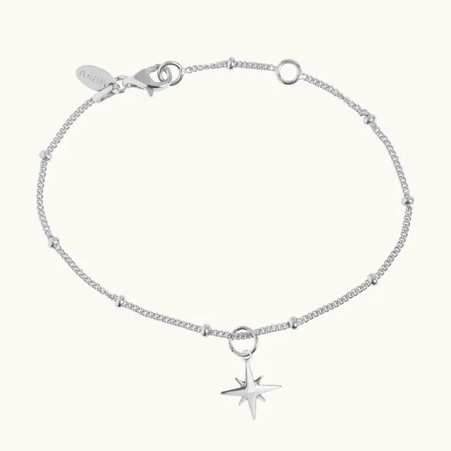 Muru Star Bead rannekoru hopea tähti