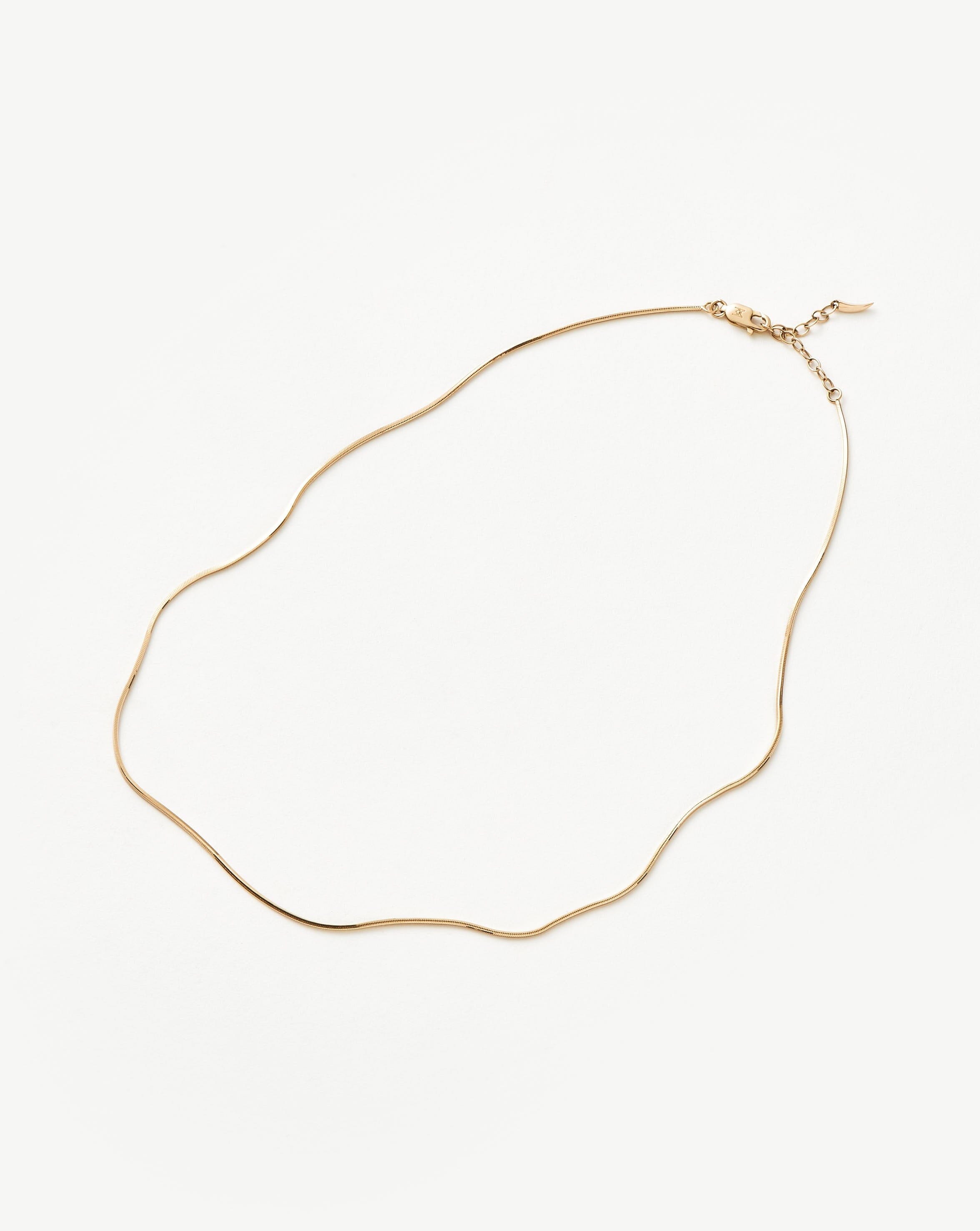 Missoma Square Snake Chain kaulakoru 14ct kulta