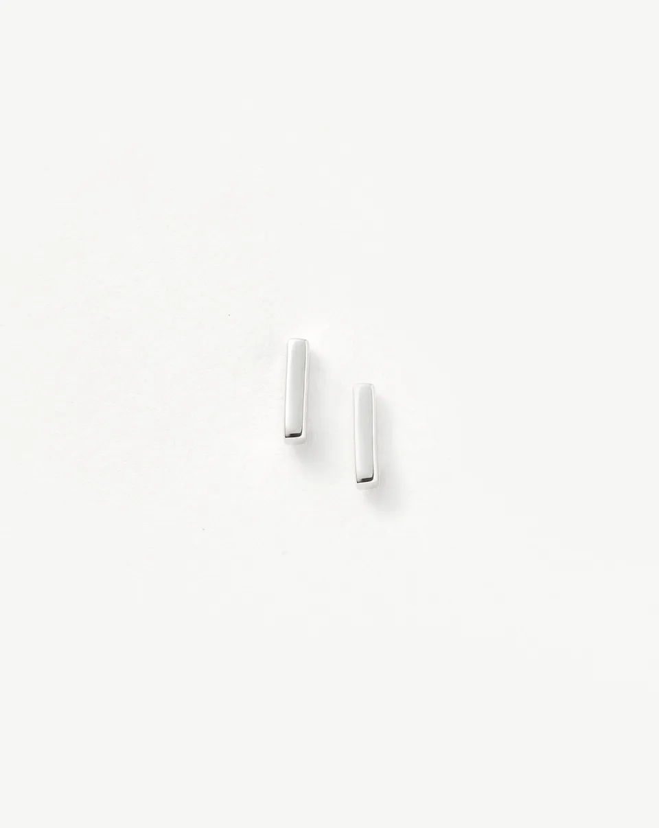 Missoma Bar nappikorvakorut sterling hopea 5,5mm