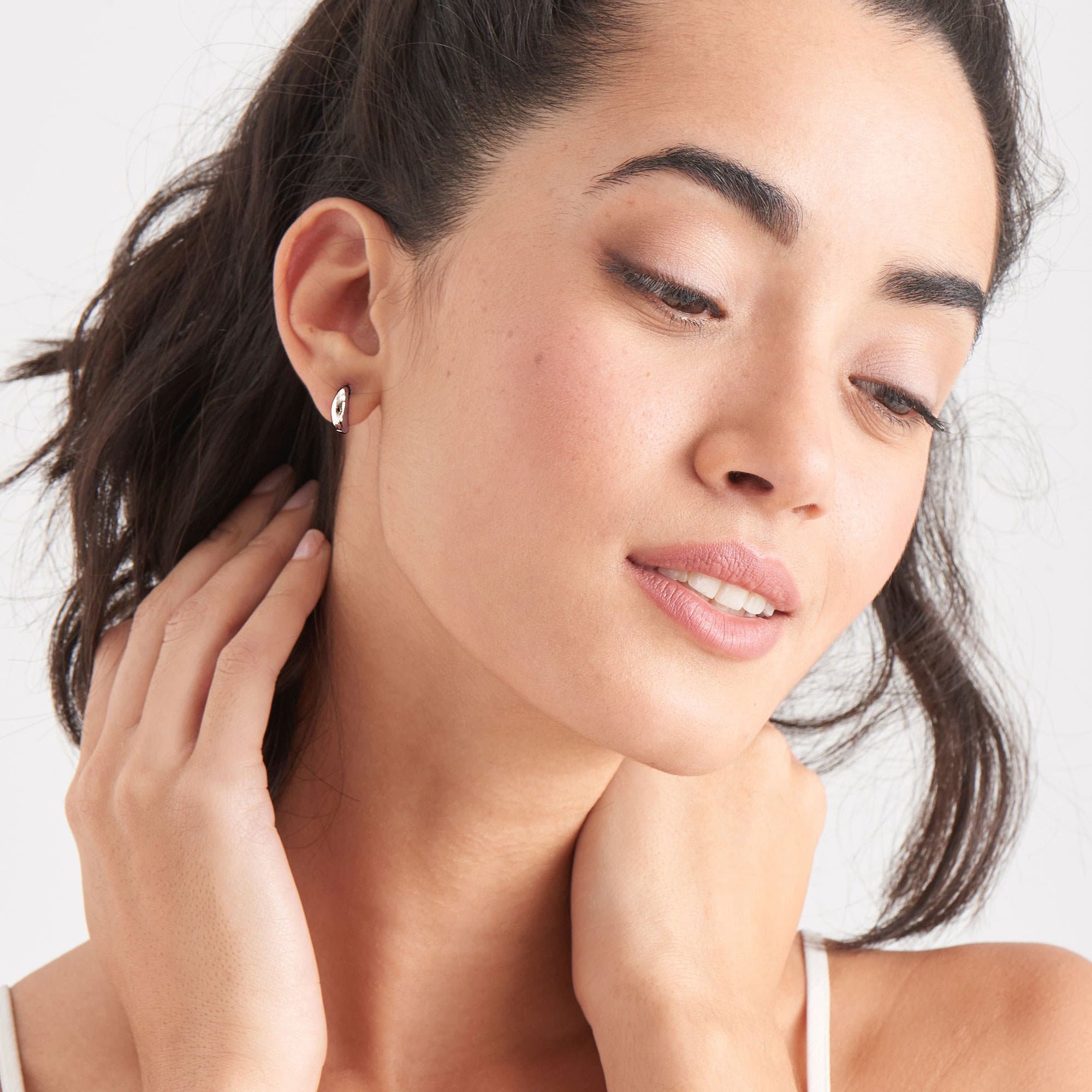Ania Haie Luxe Huggie korvakorut hopea 11 mm