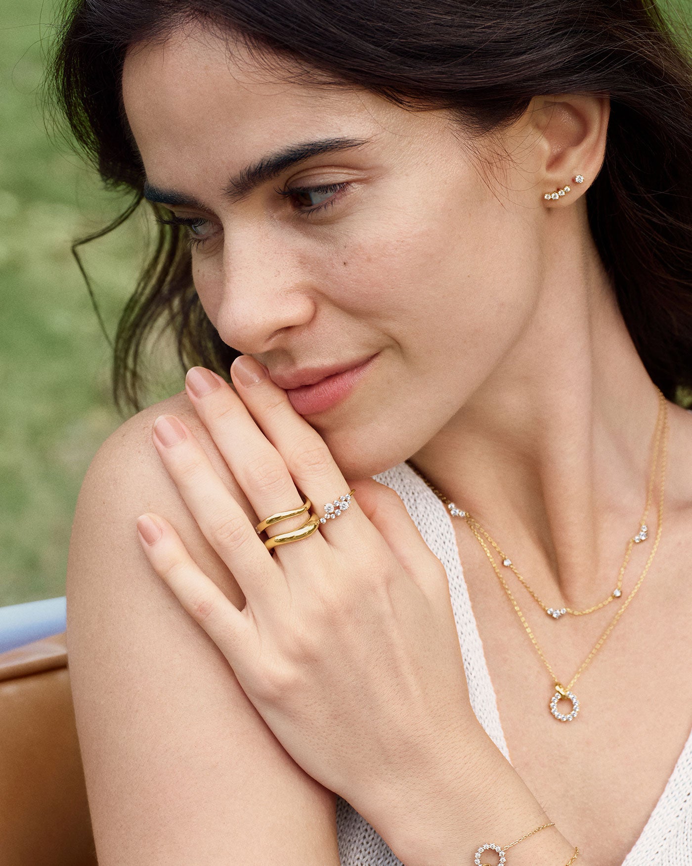 Ania Haie Miss Twinkle Gold Sparkle Climber korvakorut kulta zirkonia