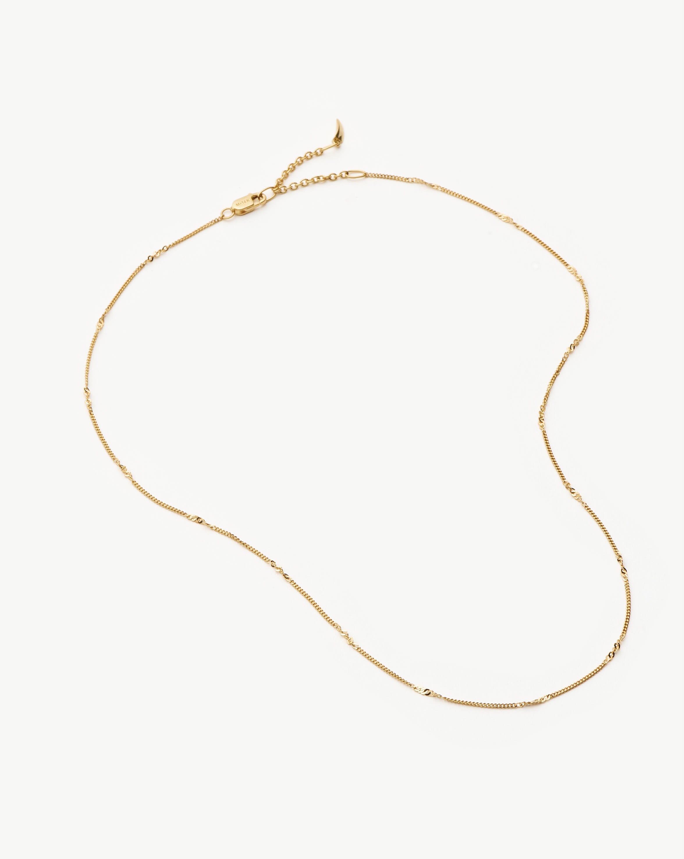 Missoma Twisted Curb Chain choker kaulakoru 14k kulta 42 cm