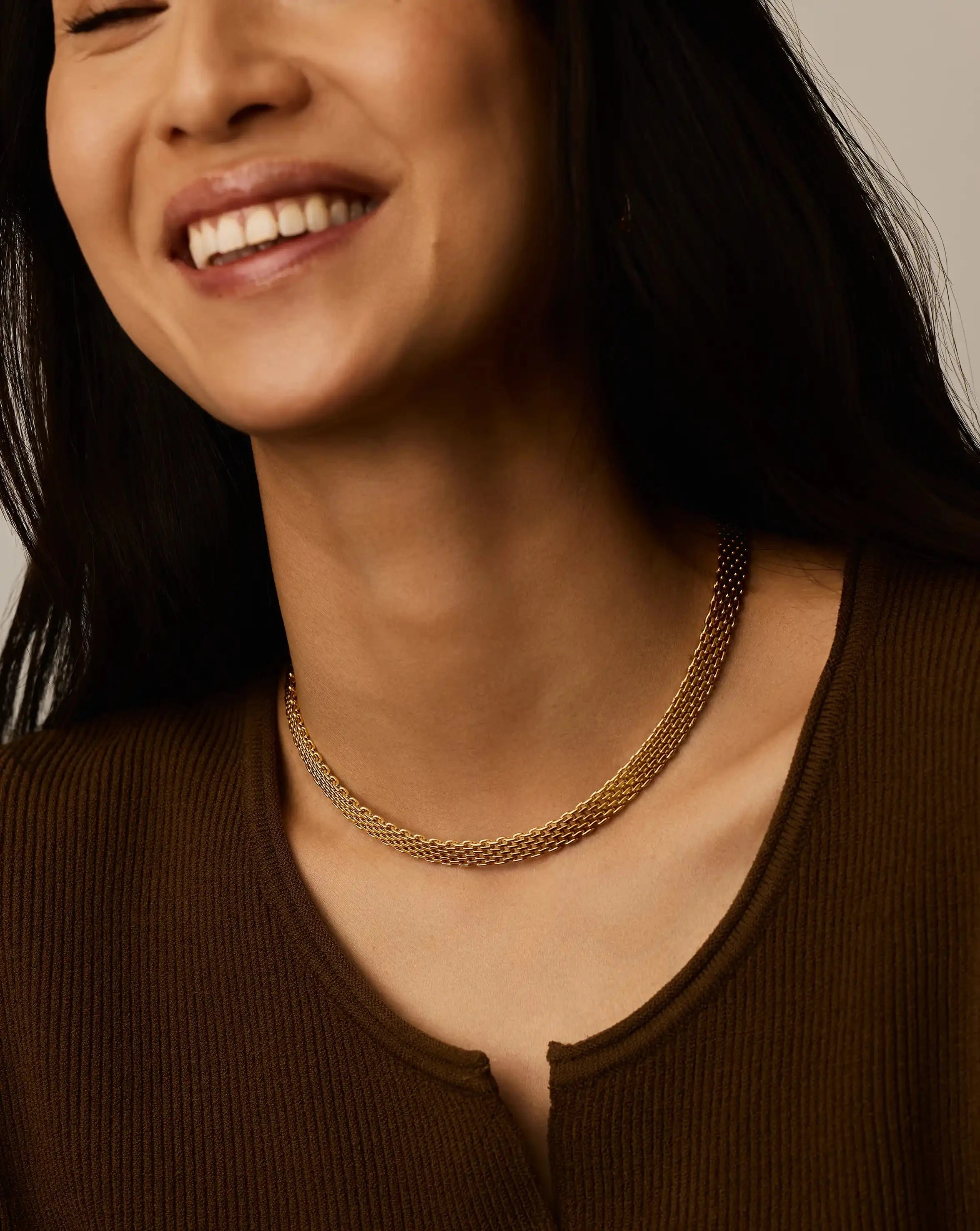 Missoma Heirloom Chain Choker kaulakoru kulta 42 cm vedenkestävä