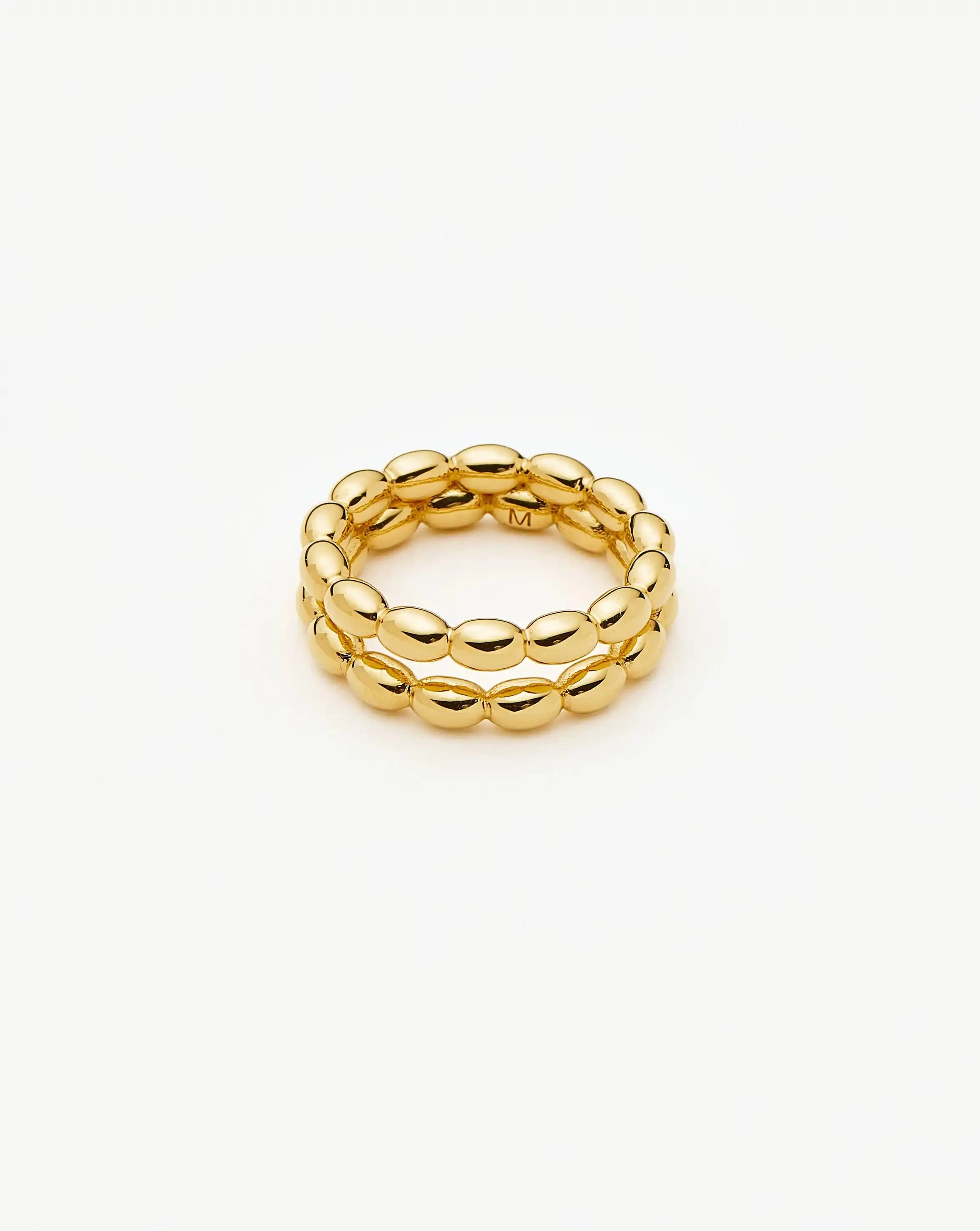 Missoma Molten Olive sormus kulta 7,6 mm