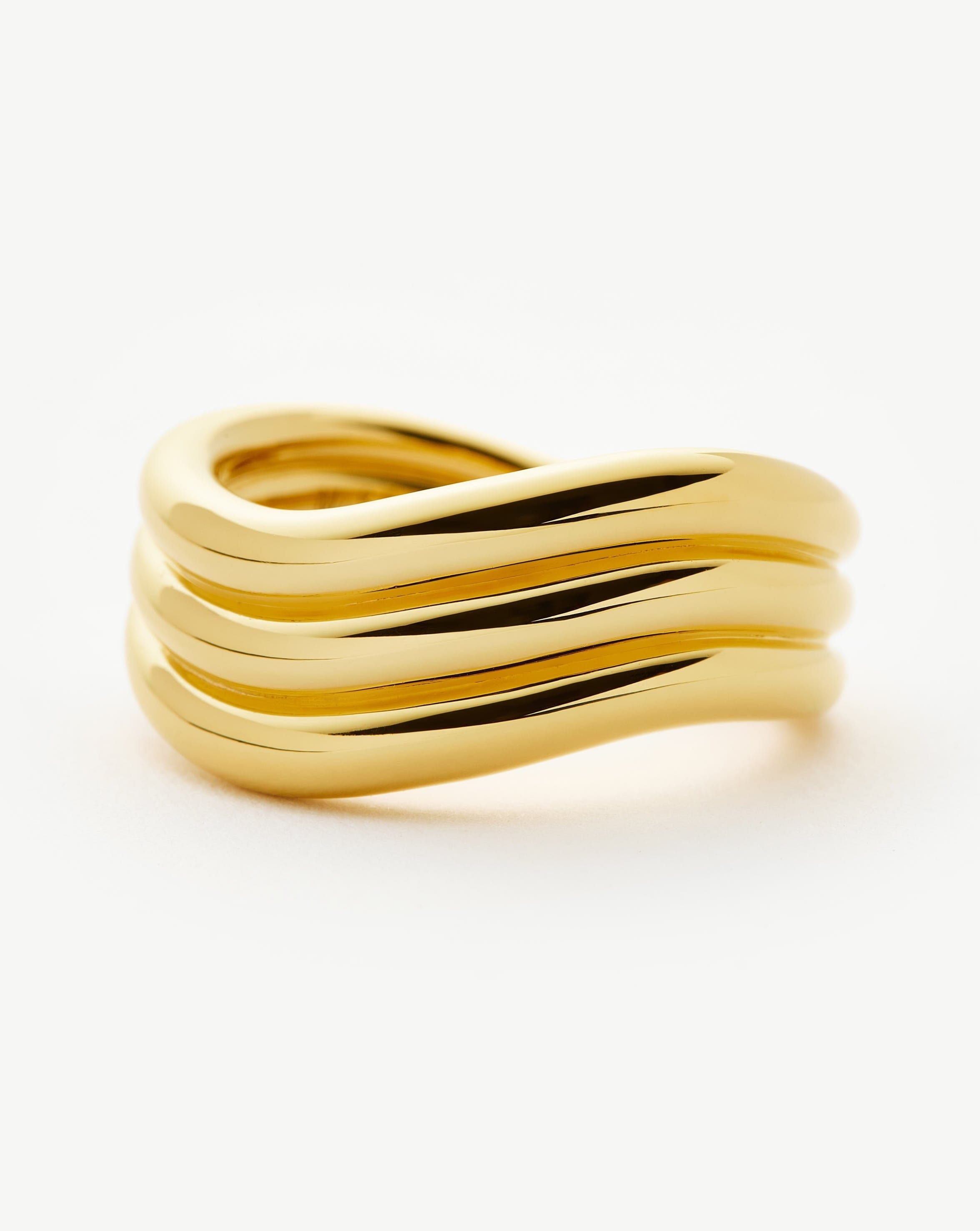 Missoma Savi Signature triplasormus 18ct kulta