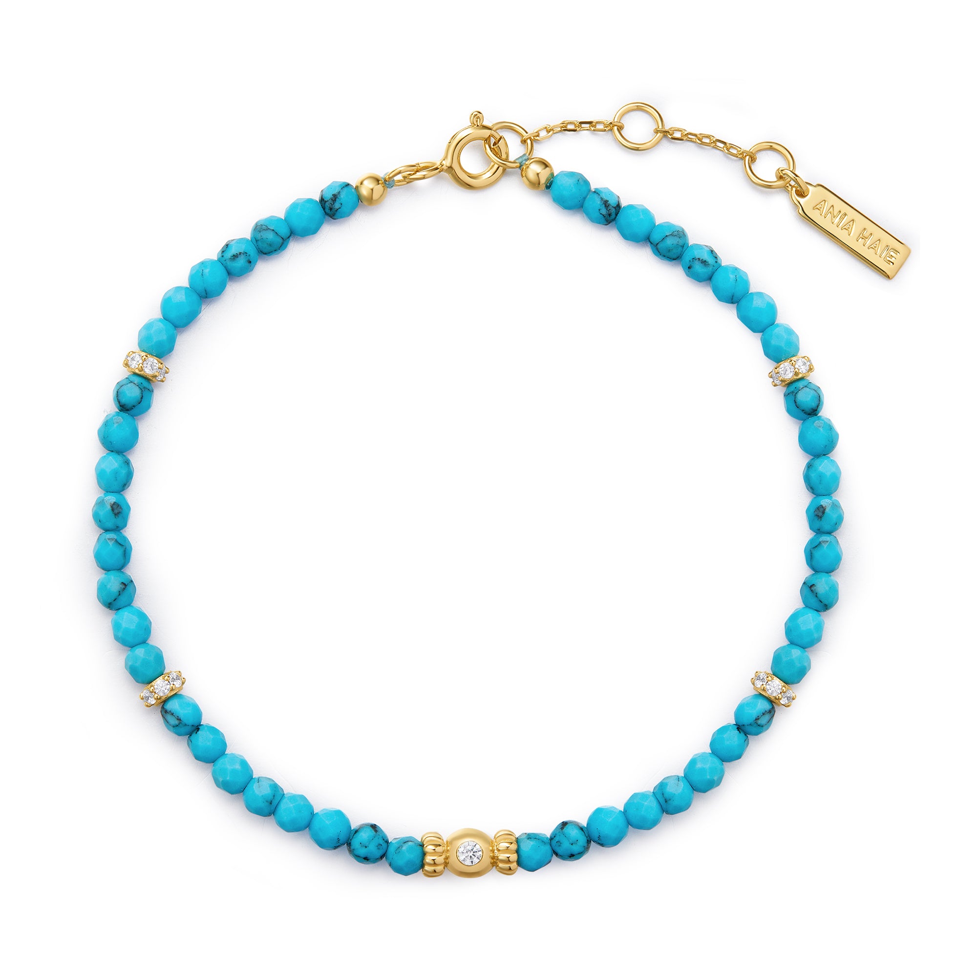 Ania Haie Ripple Joy Turquoise helmirannekoru kulta