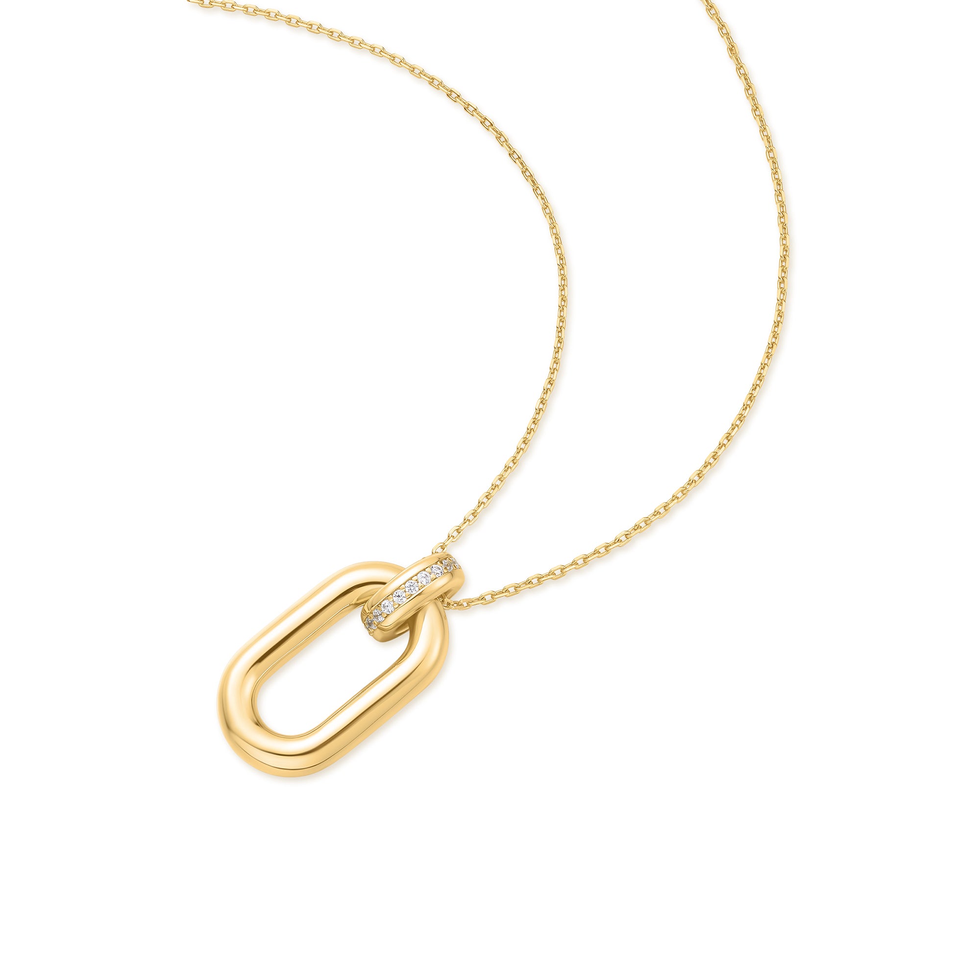 Ania Haie Oval Hoop kaulakoru kulta 450 mm