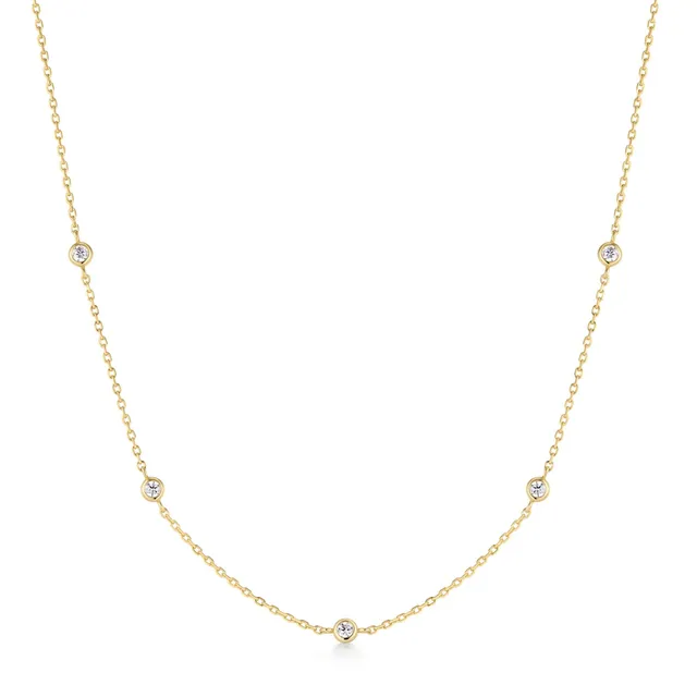 Ania Haie Starlit Drops Classic Bezel-Set Station kaulakoru kulta