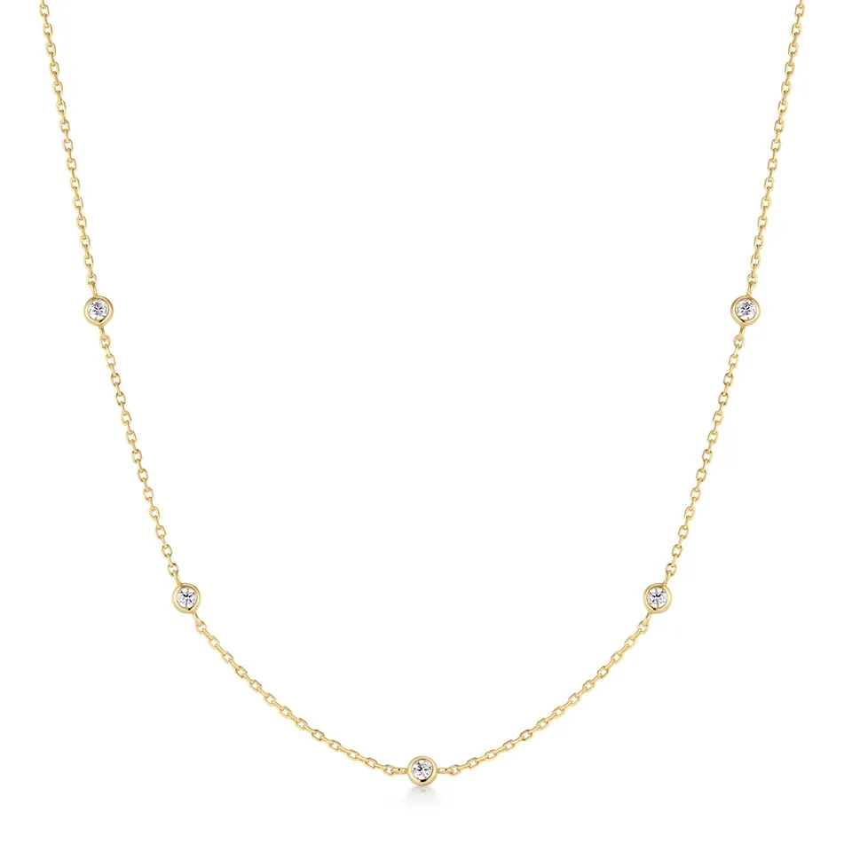 Ania Haie Starlit Drops Classic Bezel-Set Station kaulakoru kulta