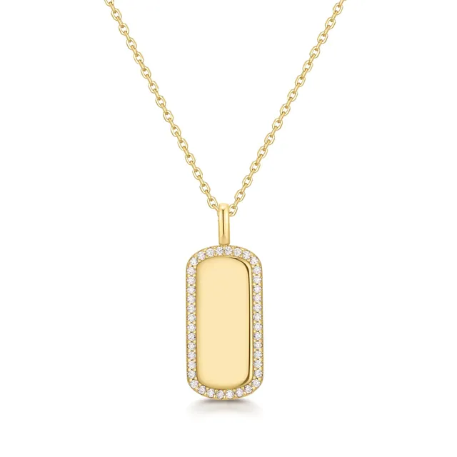 Ania Haie Trailblazer Sparkling Tag kaulakoru 480mm zirkonia