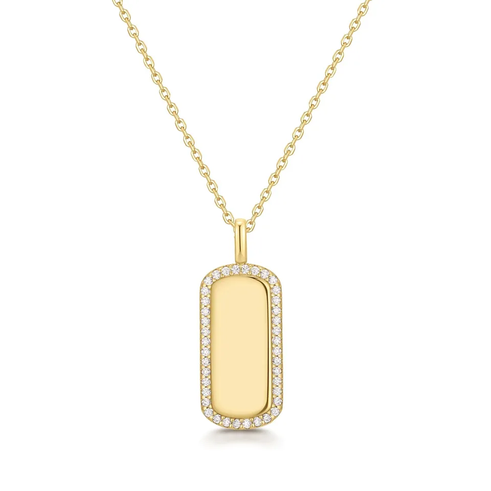 Ania Haie Trailblazer Sparkling Tag kaulakoru 480mm zirkonia