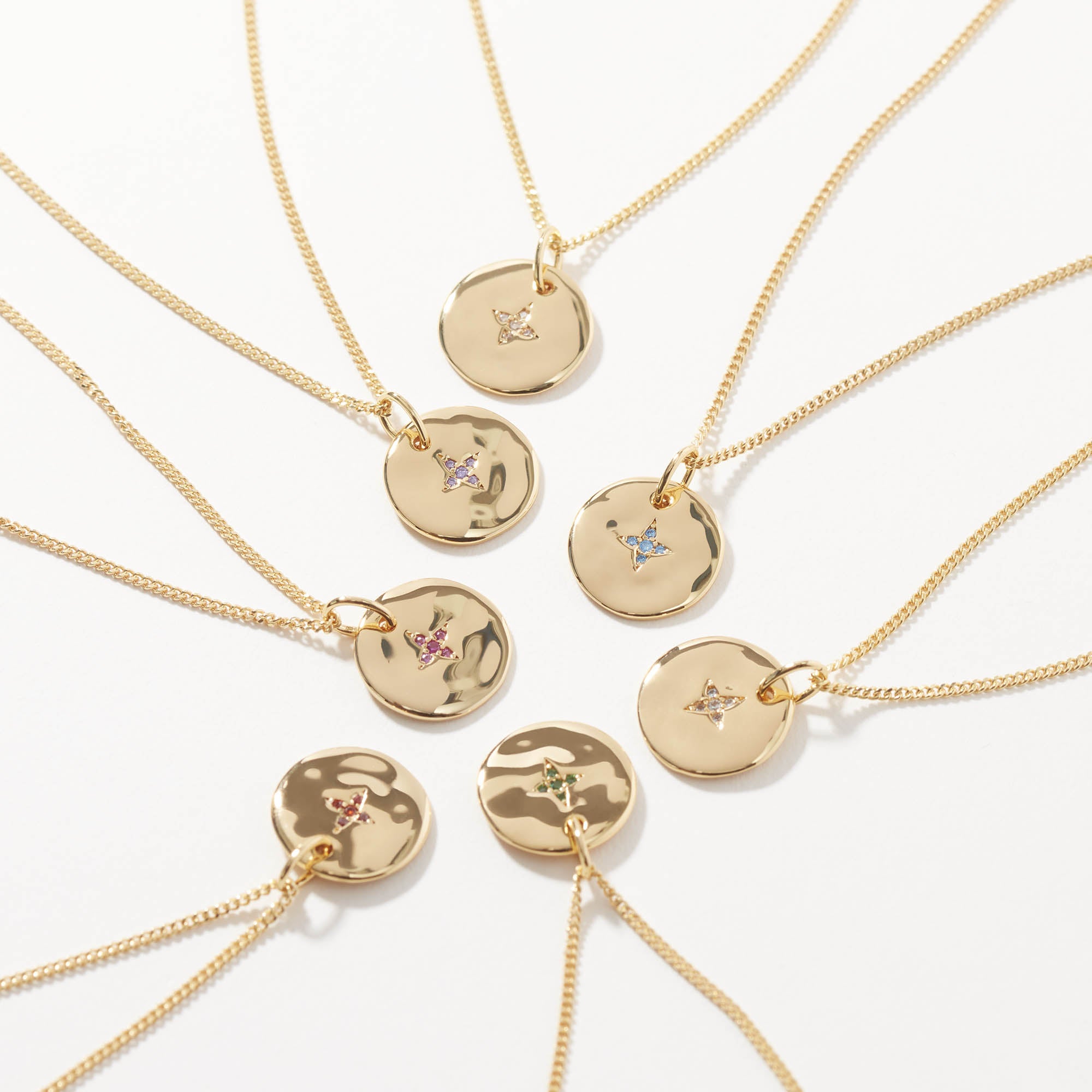 Muru Jewellery March Birthstone kaulakoru kulta maaliskuu