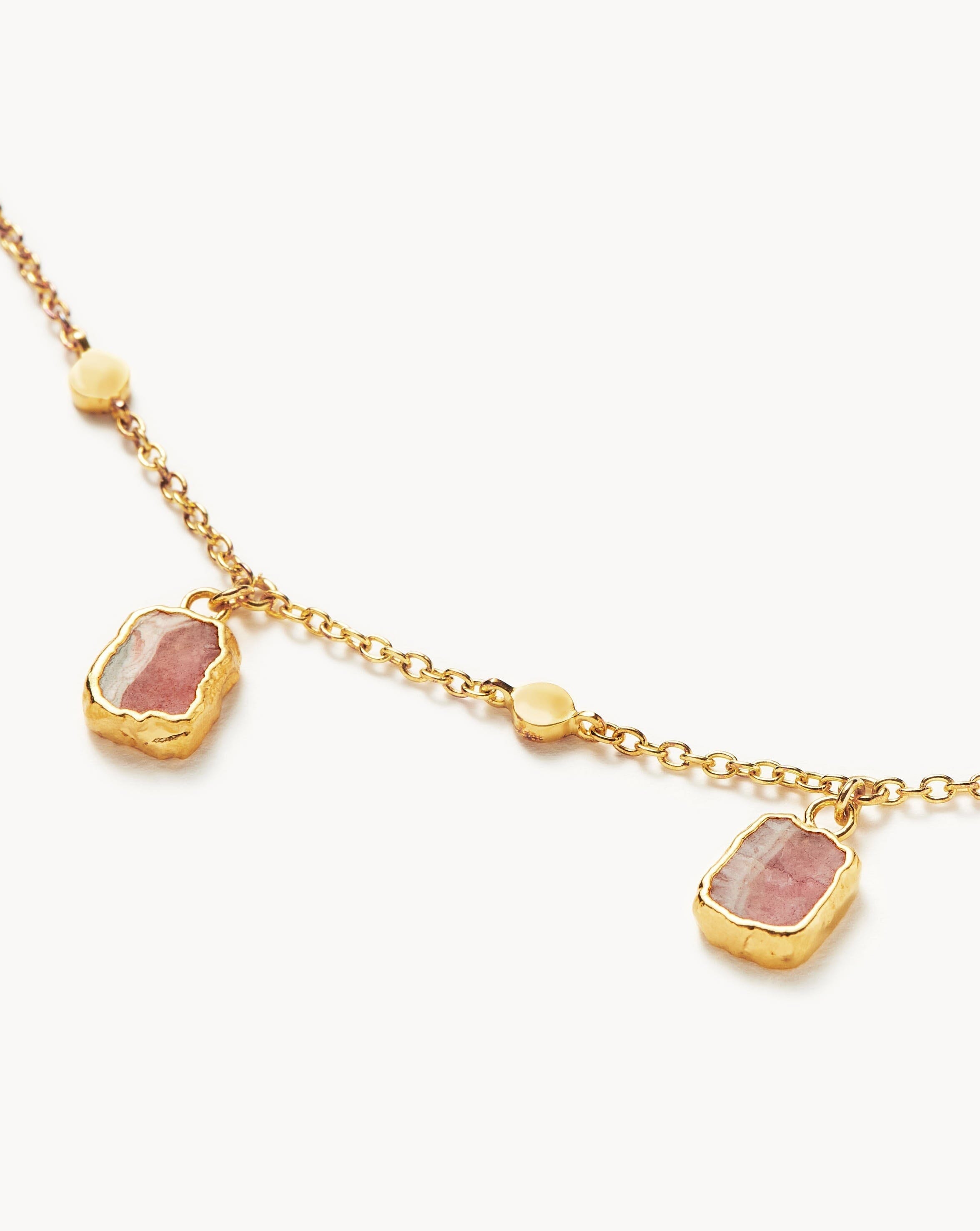 Missoma Lena Charm Choker kaulakoru roosa
