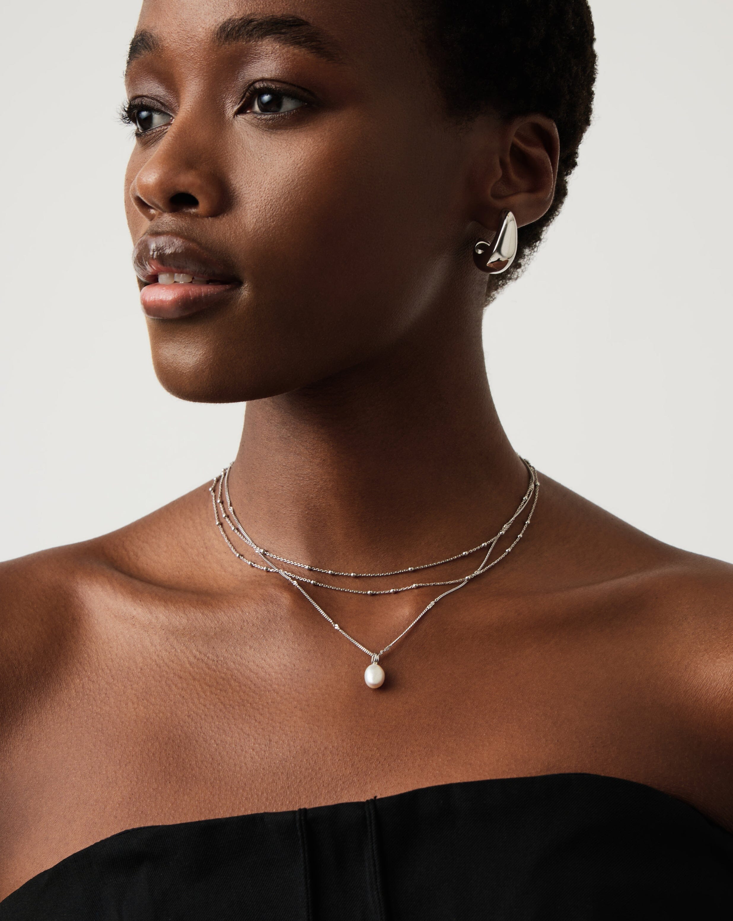 MISSOMA Baroque Pearl kaulakoru hopea helmi