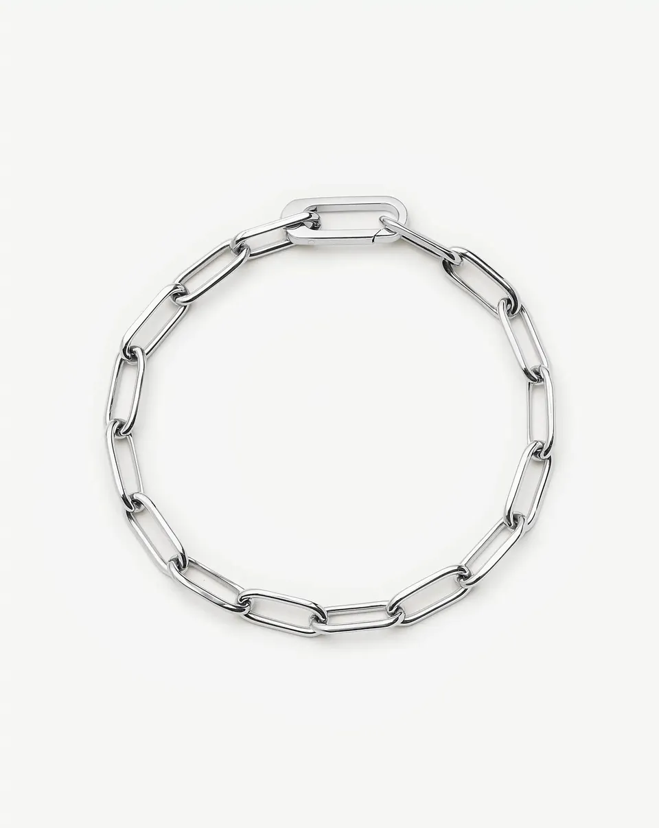 Missoma Classic Paperclip rannekoru platina