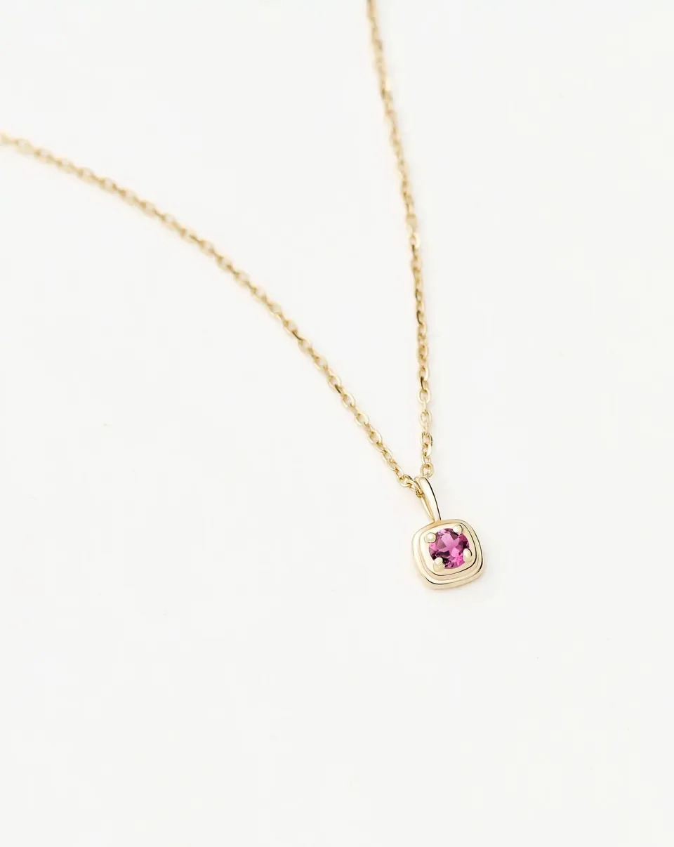 Missoma October Birthstone kaulakoru 14ct kulta turmaliini