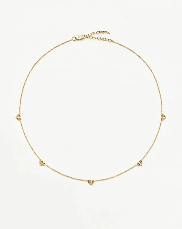 Missoma Molten Heart Mini Charm Choker kulta 38-42cm
