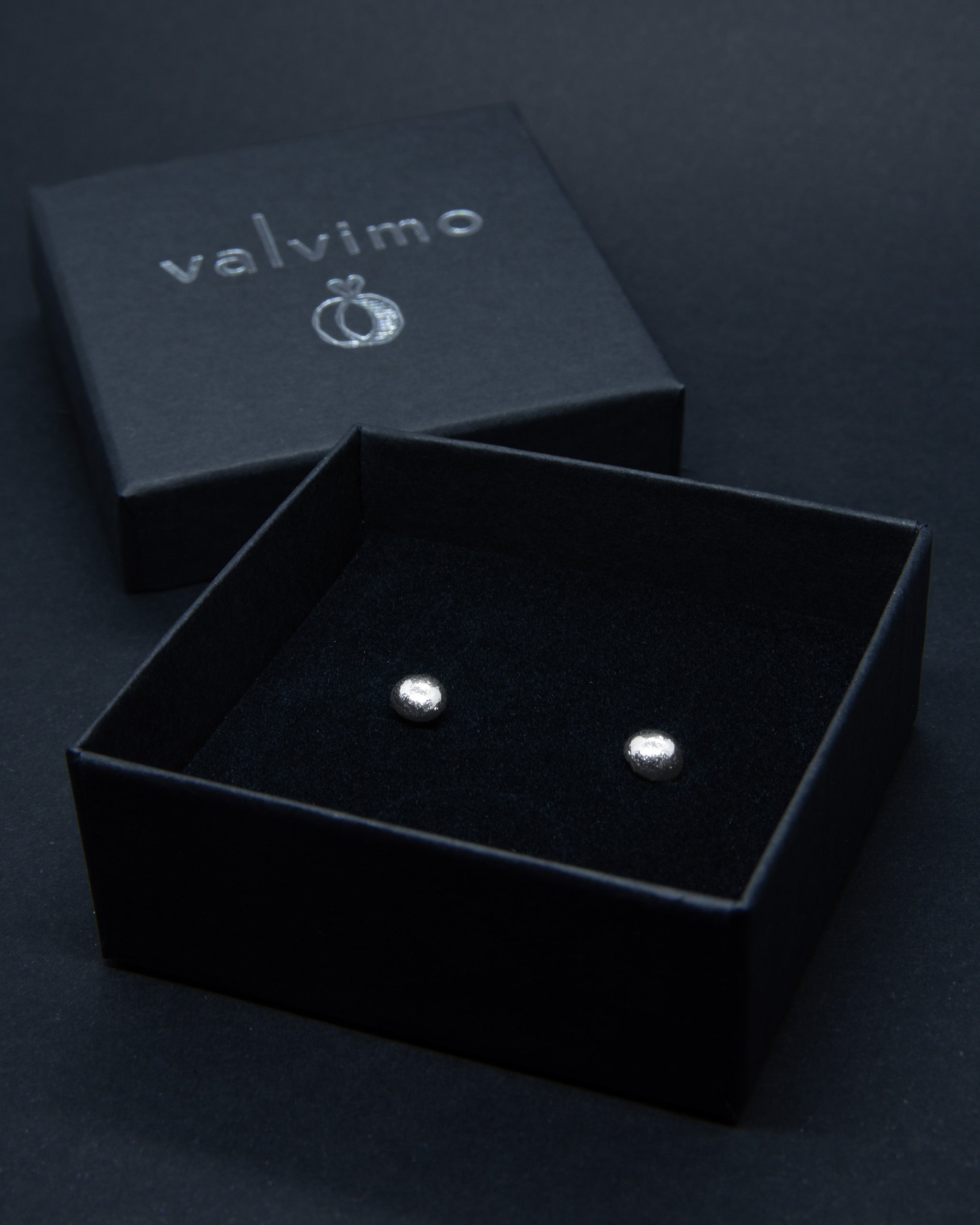 Valvimo Erilaiset nappikorvakorut hopea 004 6mm siro