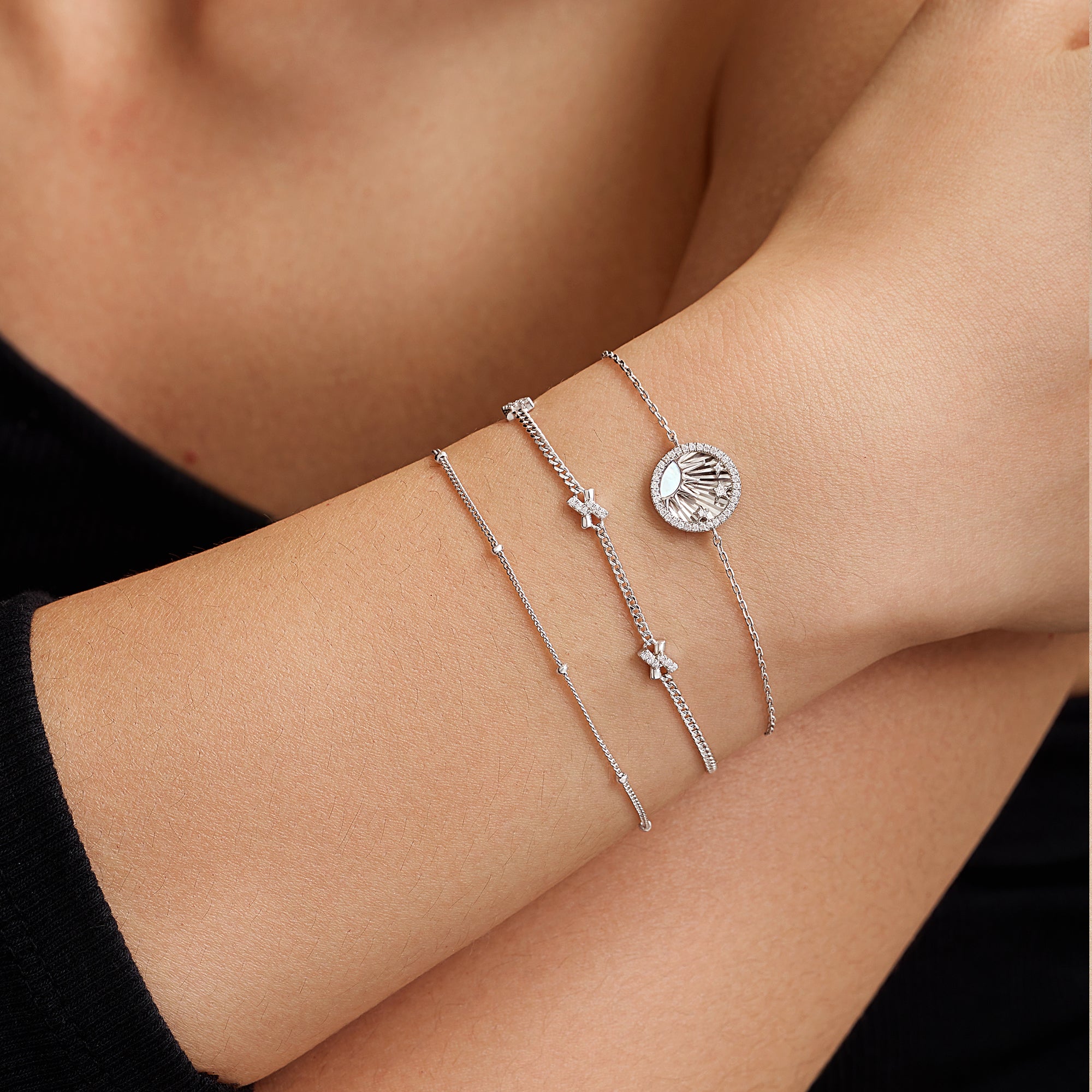 Ania Haie Pop Charms Orb rannekoru hopea