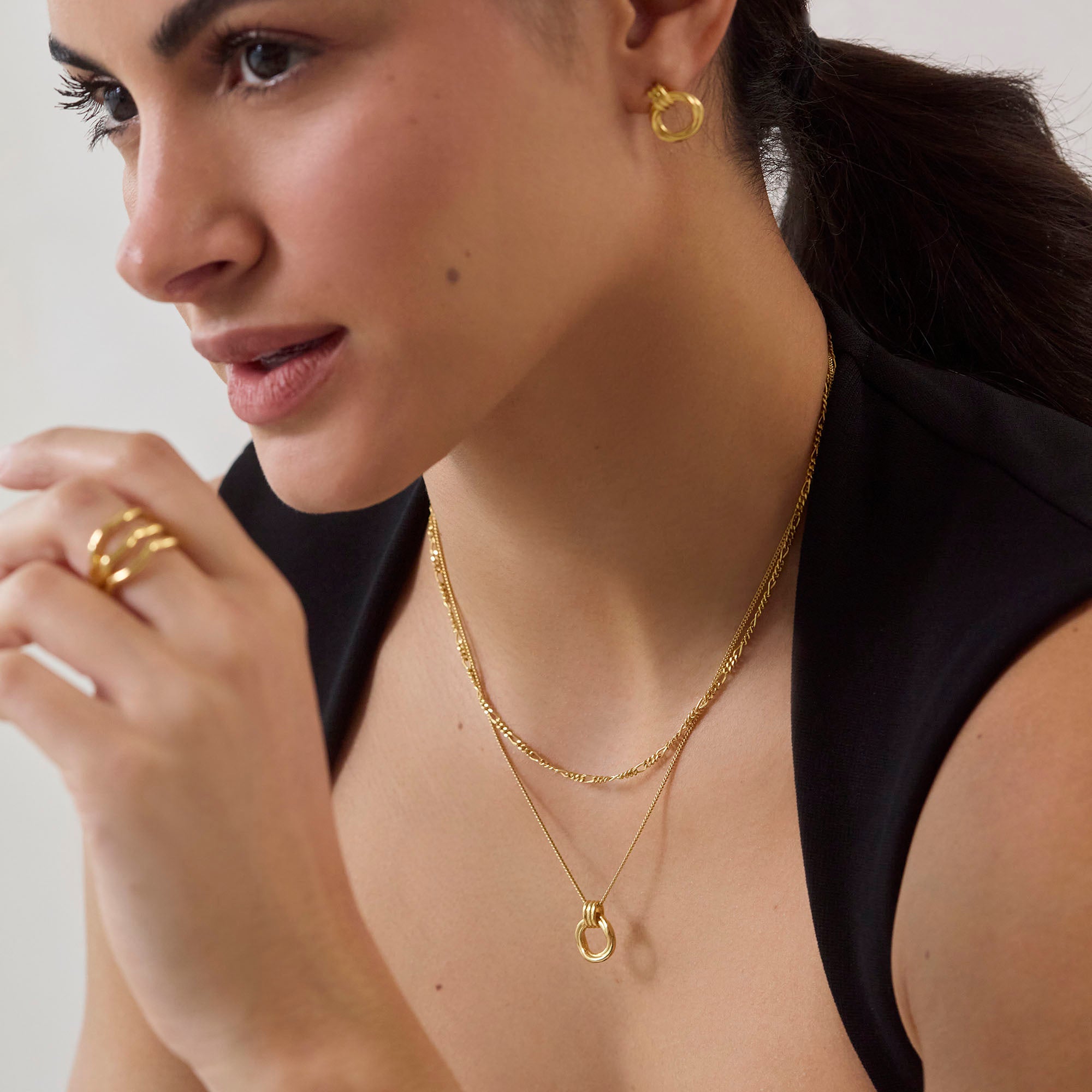 Muru Jewellery Mini Karma kaulakoru hopea 40 cm