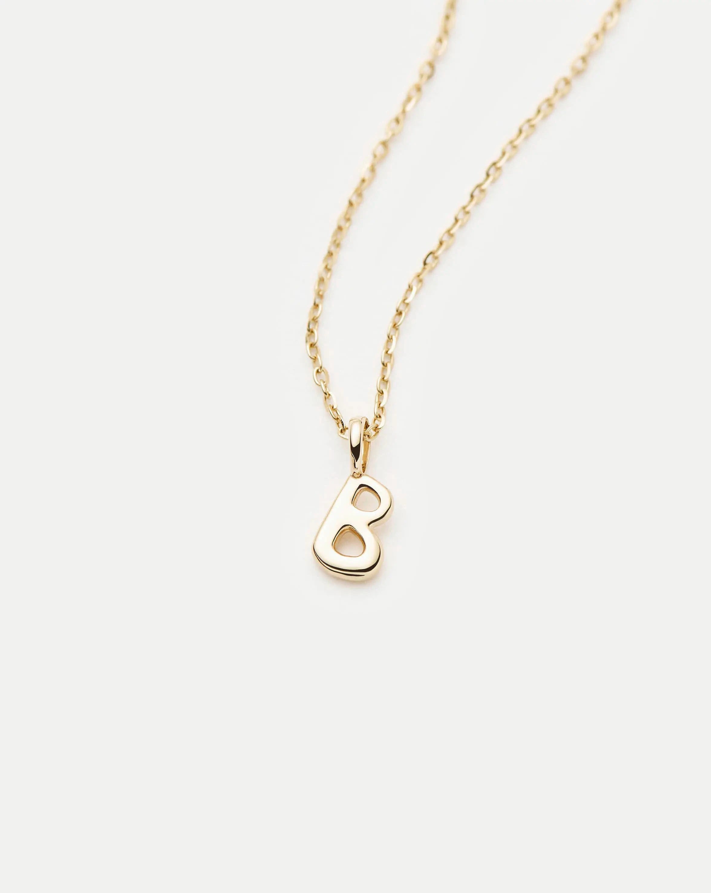 Missoma Initial Mini kaulakoru B 14 kt kulta