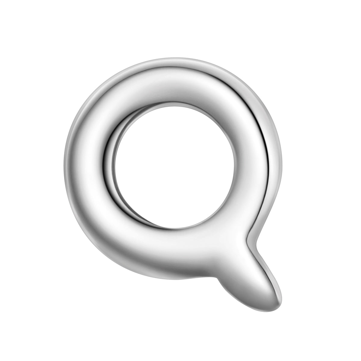 Glanzstücke München Q-kirjain piercing hopea 925