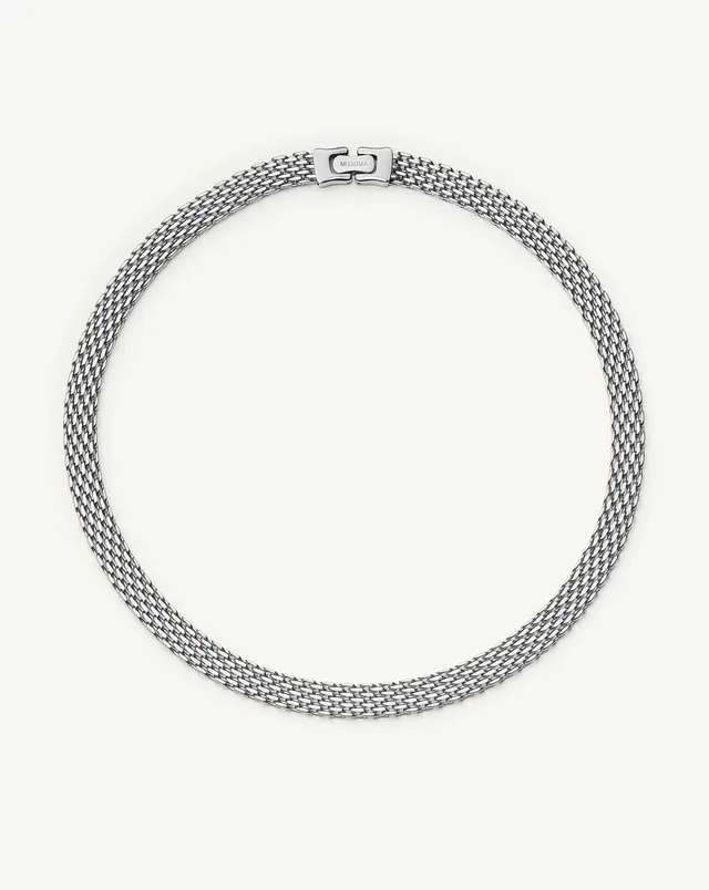 Missoma Heirloom Chain Choker kaulakoru platina 42 cm