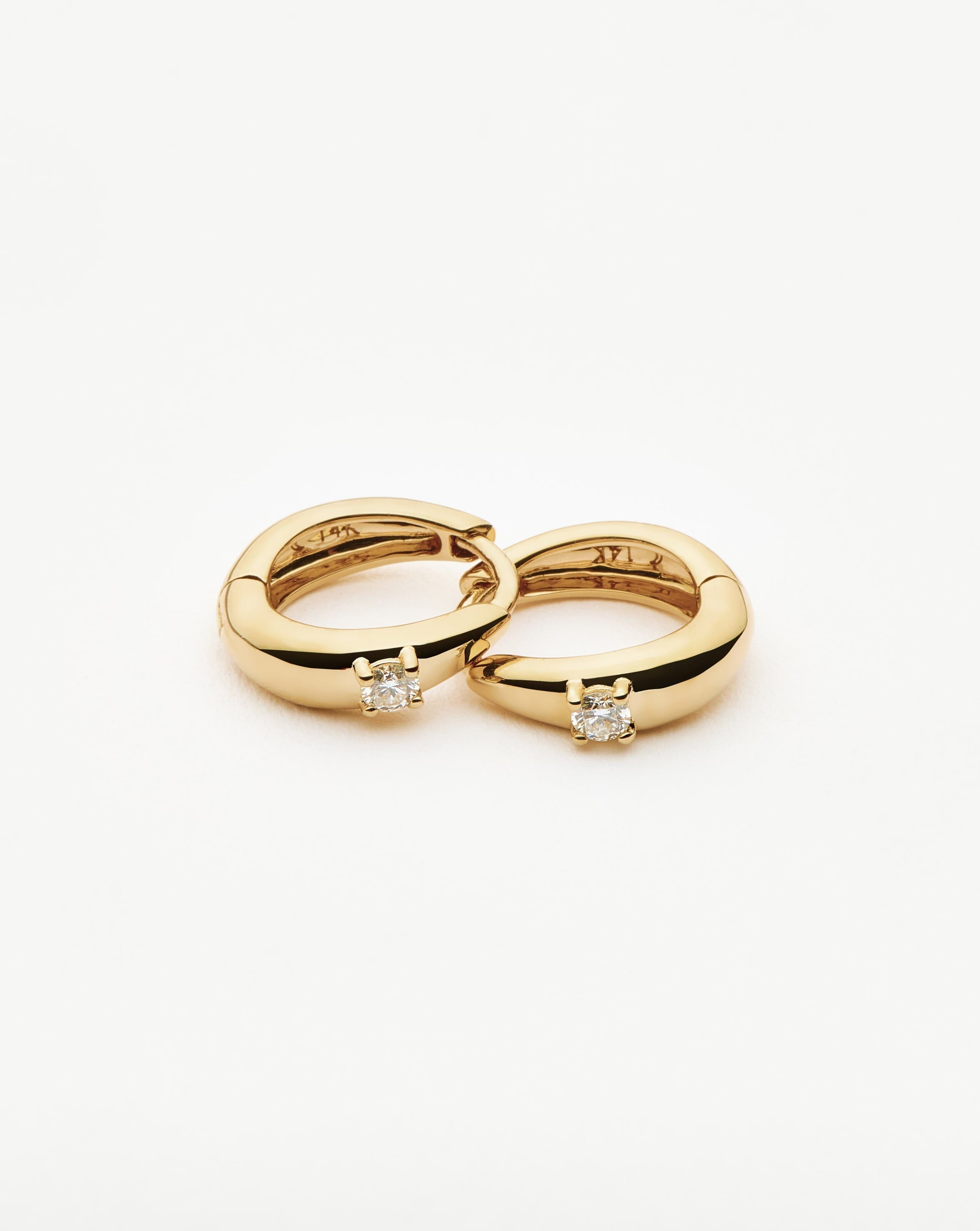 Missoma Diamond Dome Huggies korvakorut 9k timantti