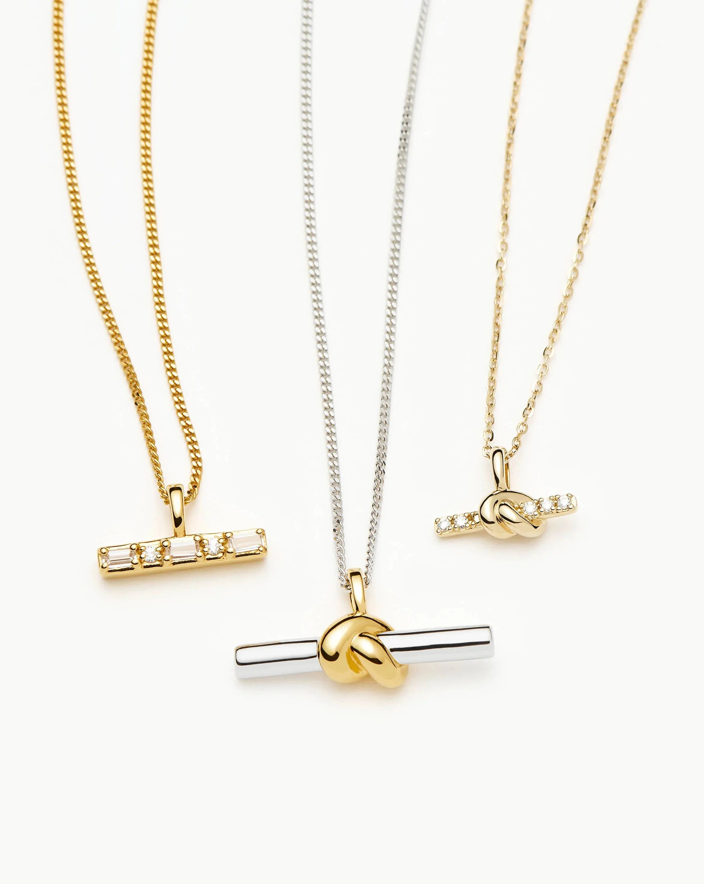 Missoma Lucy Williams T-Bar kaulakoru 14ct kulta timantti