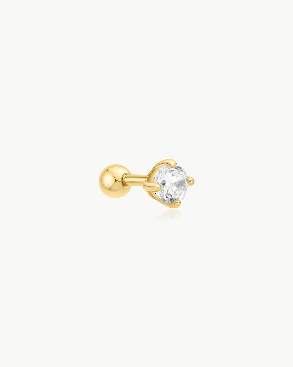 Ania Haie Ear Edit Sparkle Round Barbell korvakoru kulta
