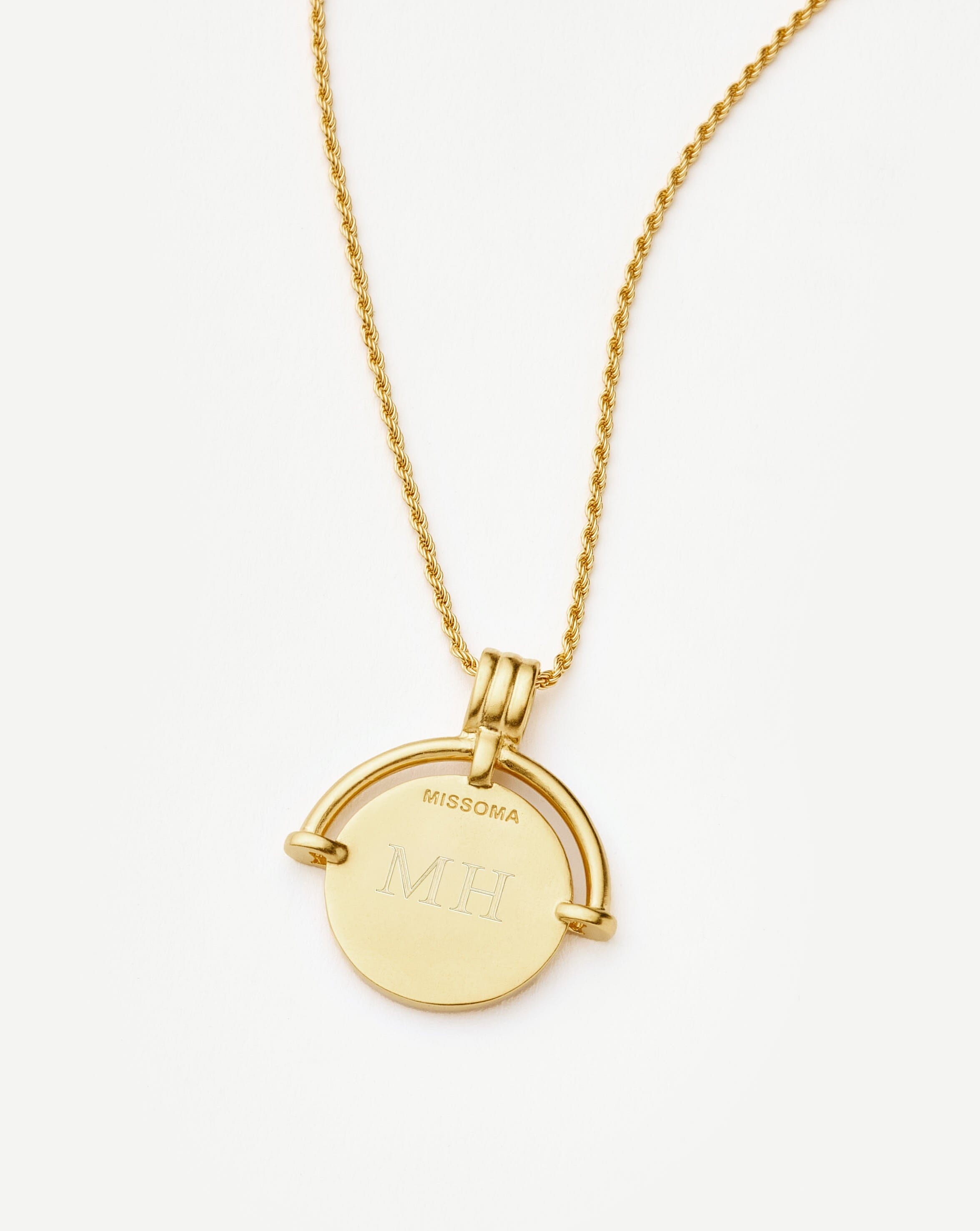MISSOMA Lucy Williams Roman Arc Coin kaulakoru kulta