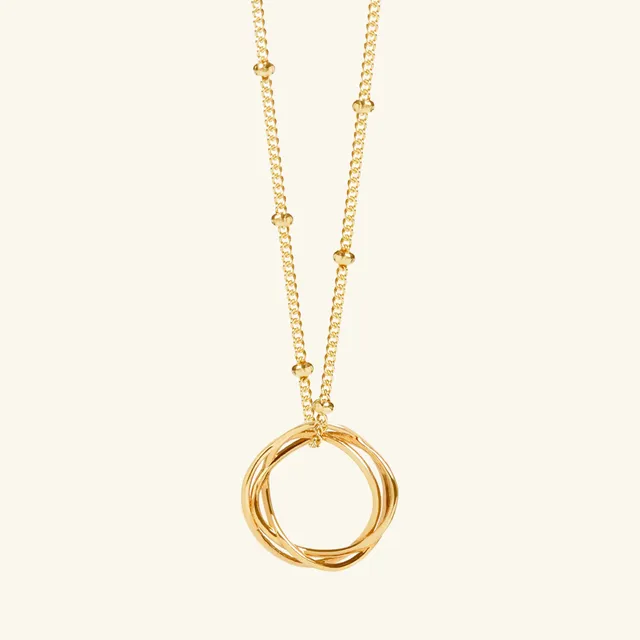 Muru Jewellery Karma kaulakoru 18" kultavermeil