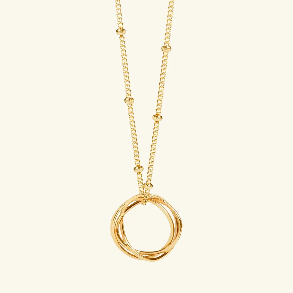 Muru Jewellery Karma kaulakoru 18" kultavermeil