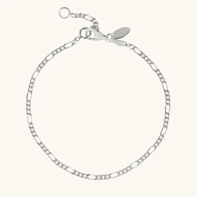 Muru Jewellery Figaro rannekoru hopea figaroketju