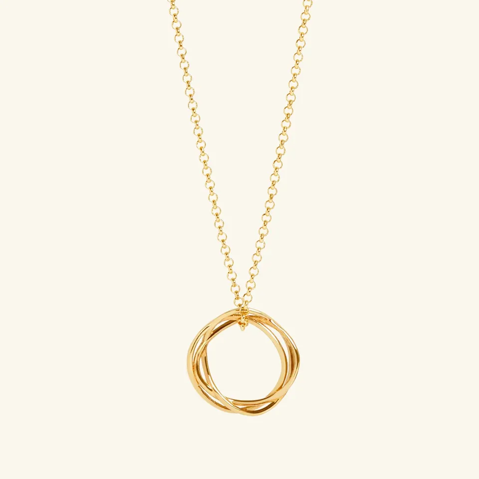 Muru Karma Circle Necklace kaulakoru kulta ympyrä