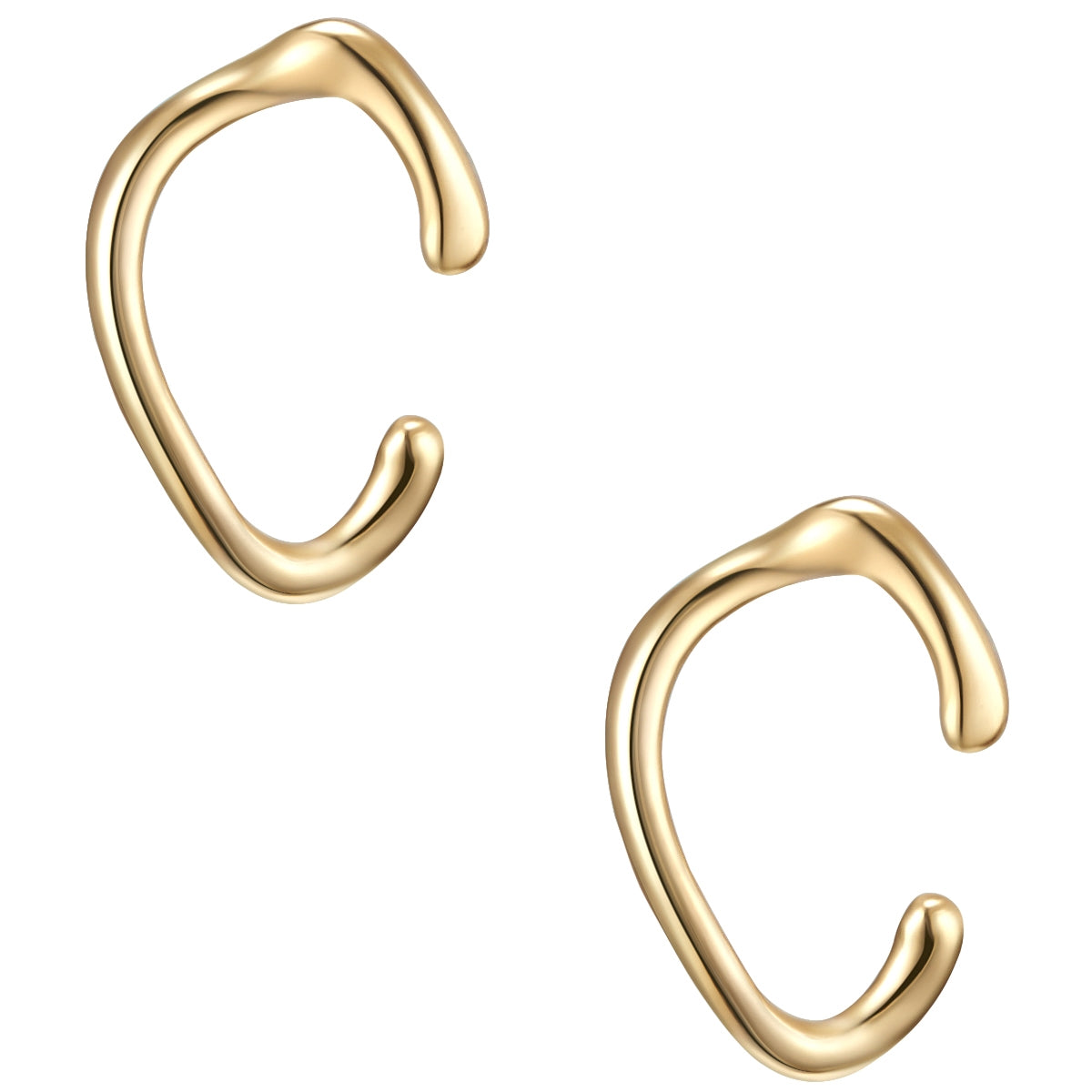 Glanzstücke München ear cuff kaareva kulta hopea