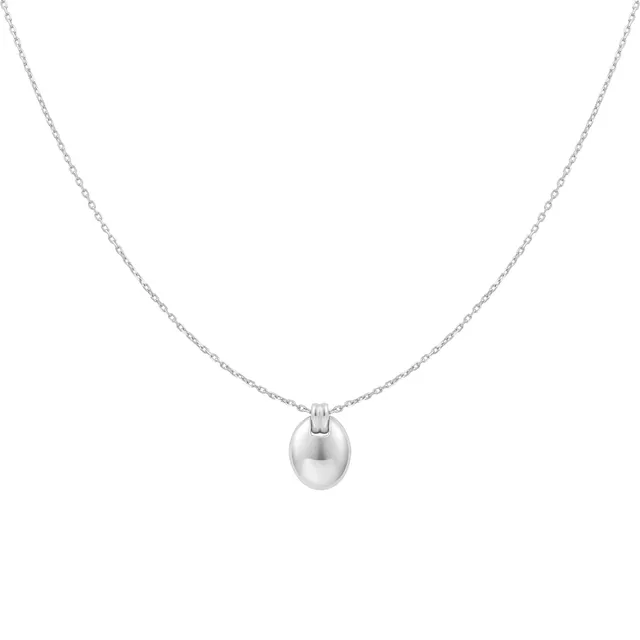 Ania Haie Vogue Maven Silver Oval Charm kaulakoru hopea