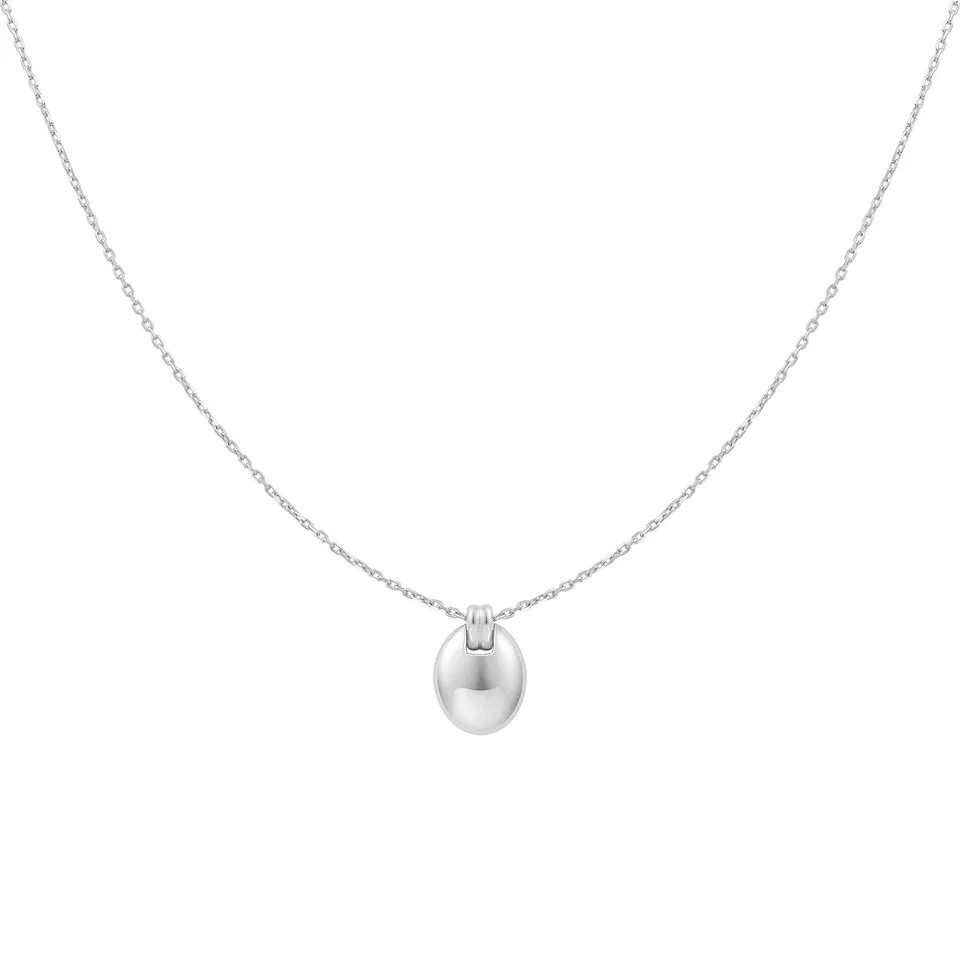 Ania Haie Vogue Maven Silver Oval Charm kaulakoru hopea