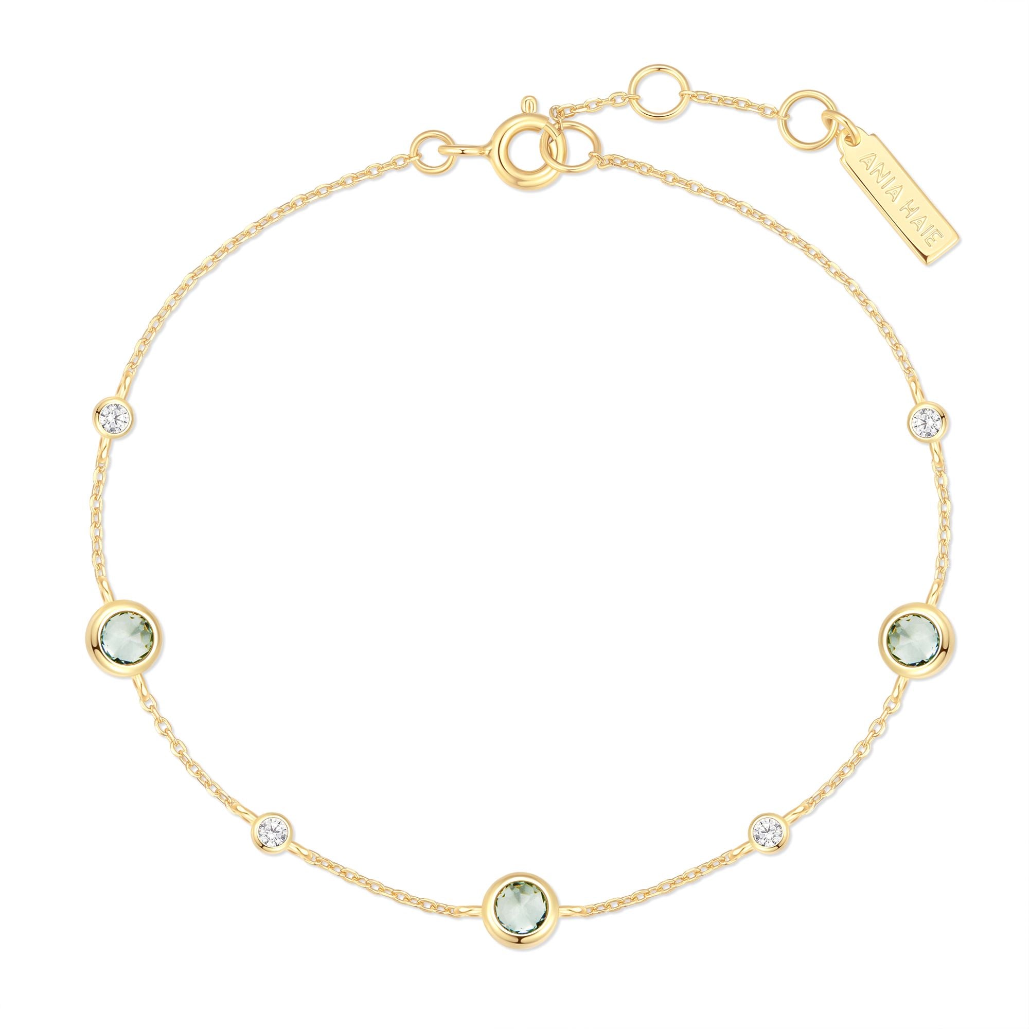 Ania Haie Ripple Joy Gold Mint Green Station rannekoru kulta