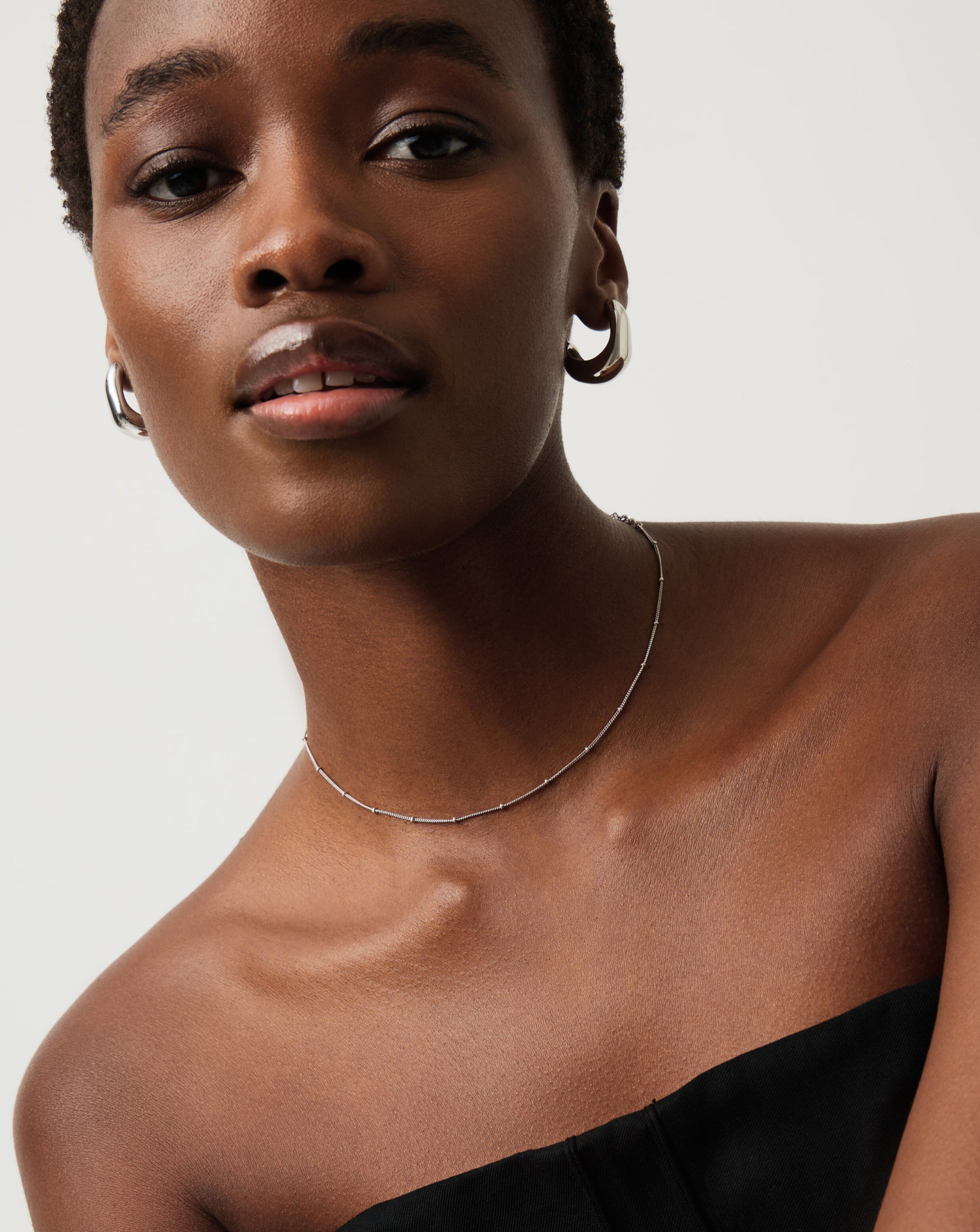Missoma Bobble Chain kaulakoru hopea choker